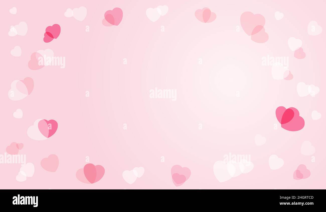 Bonne Saint-Valentin joli fond mignon avec coeurs.Perf. Colouerd rose St ValentinTomber dans l'amour congrats, concept d'image.Gra. Abstrait isolé Illustration de Vecteur