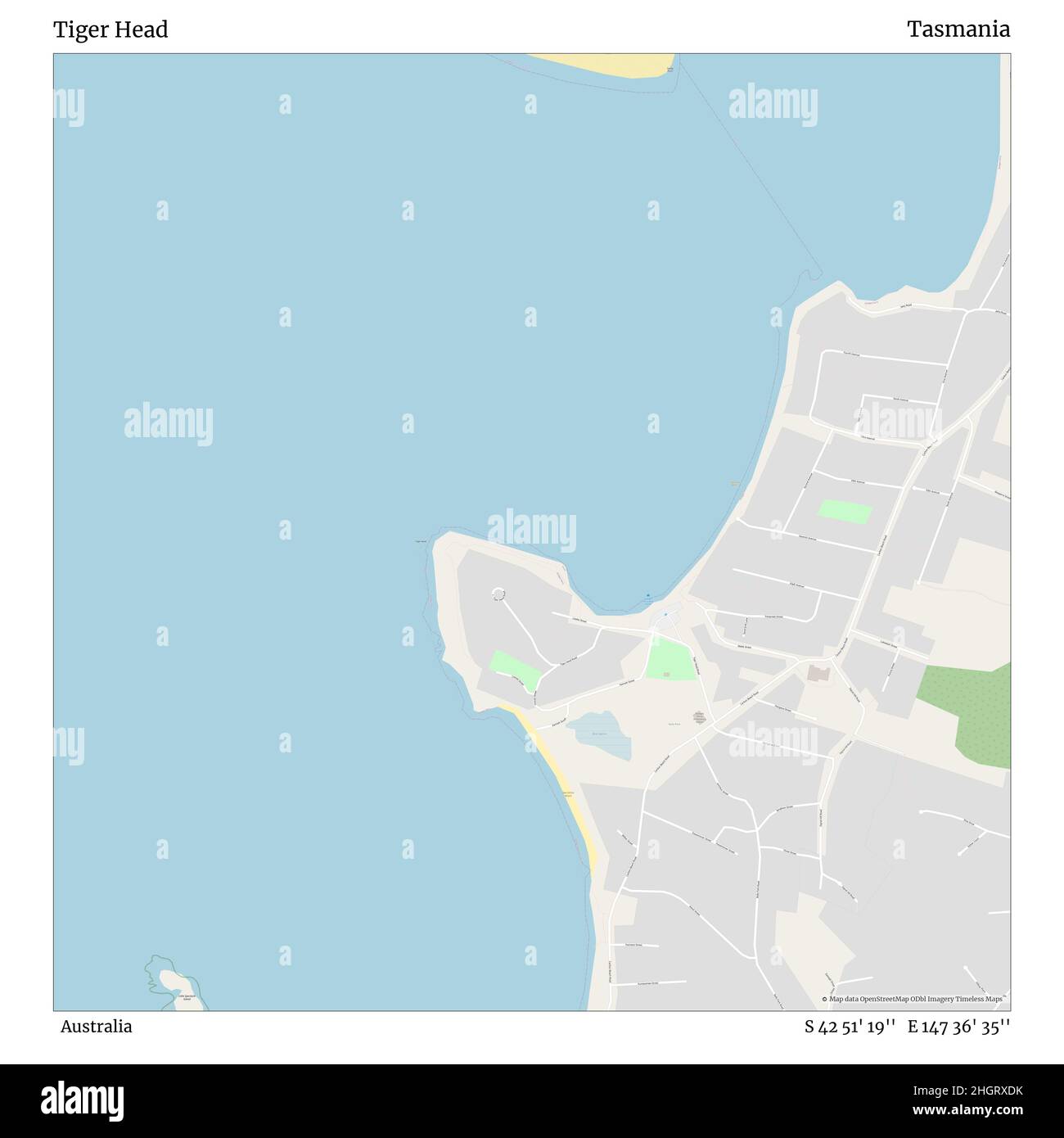 Tiger Head, Australie, Tasmanie, S 42 51' 19'', E 147 36' 35'', carte, Timeless Map publié en 2021.Les voyageurs, les explorateurs et les aventuriers comme Florence Nightingale, David Livingstone, Ernest Shackleton, Lewis et Clark et Sherlock Holmes se sont appuyés sur des cartes pour planifier leurs voyages dans les coins les plus reculés du monde. Timeless Maps dresse la carte de la plupart des sites du monde, montrant ainsi la réalisation de grands rêves Banque D'Images