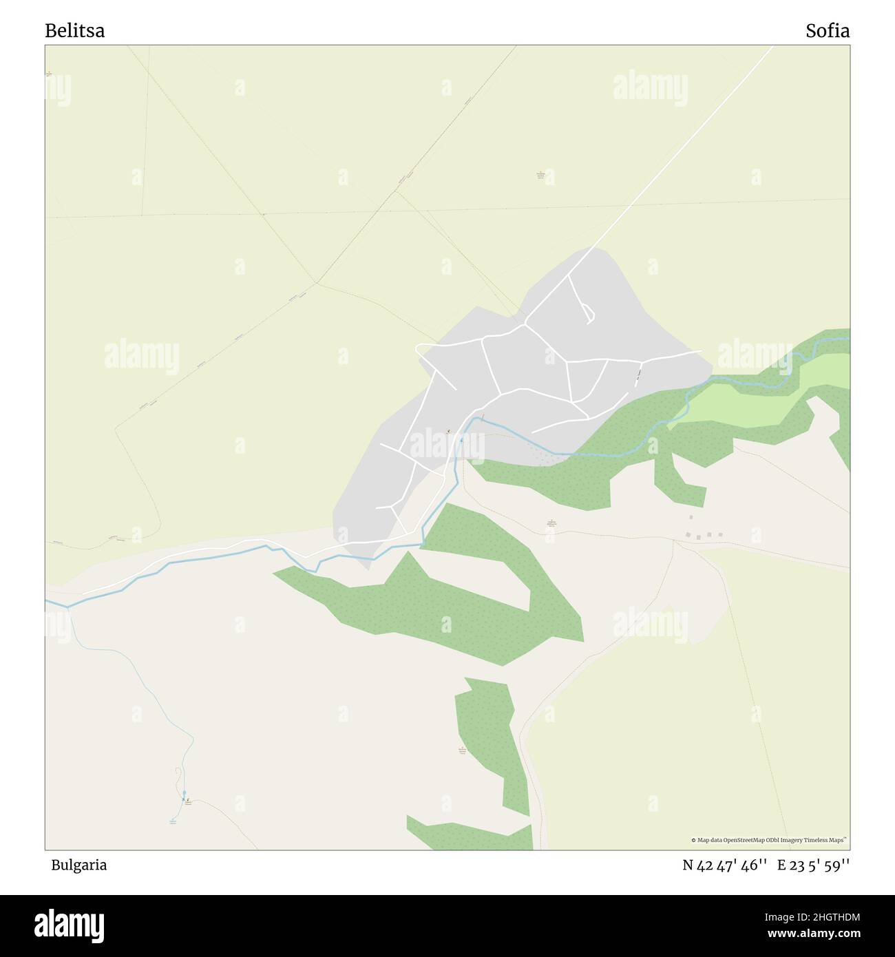 Belitsa, Bulgarie, Sofia, N 42 47' 46'', E 23 5' 59'', carte, carte intemporelle publiée en 2021.Les voyageurs, les explorateurs et les aventuriers comme Florence Nightingale, David Livingstone, Ernest Shackleton, Lewis et Clark et Sherlock Holmes se sont appuyés sur des cartes pour planifier leurs voyages dans les coins les plus reculés du monde. Timeless Maps dresse la carte de la plupart des sites du monde, montrant ainsi la réalisation de grands rêves Banque D'Images