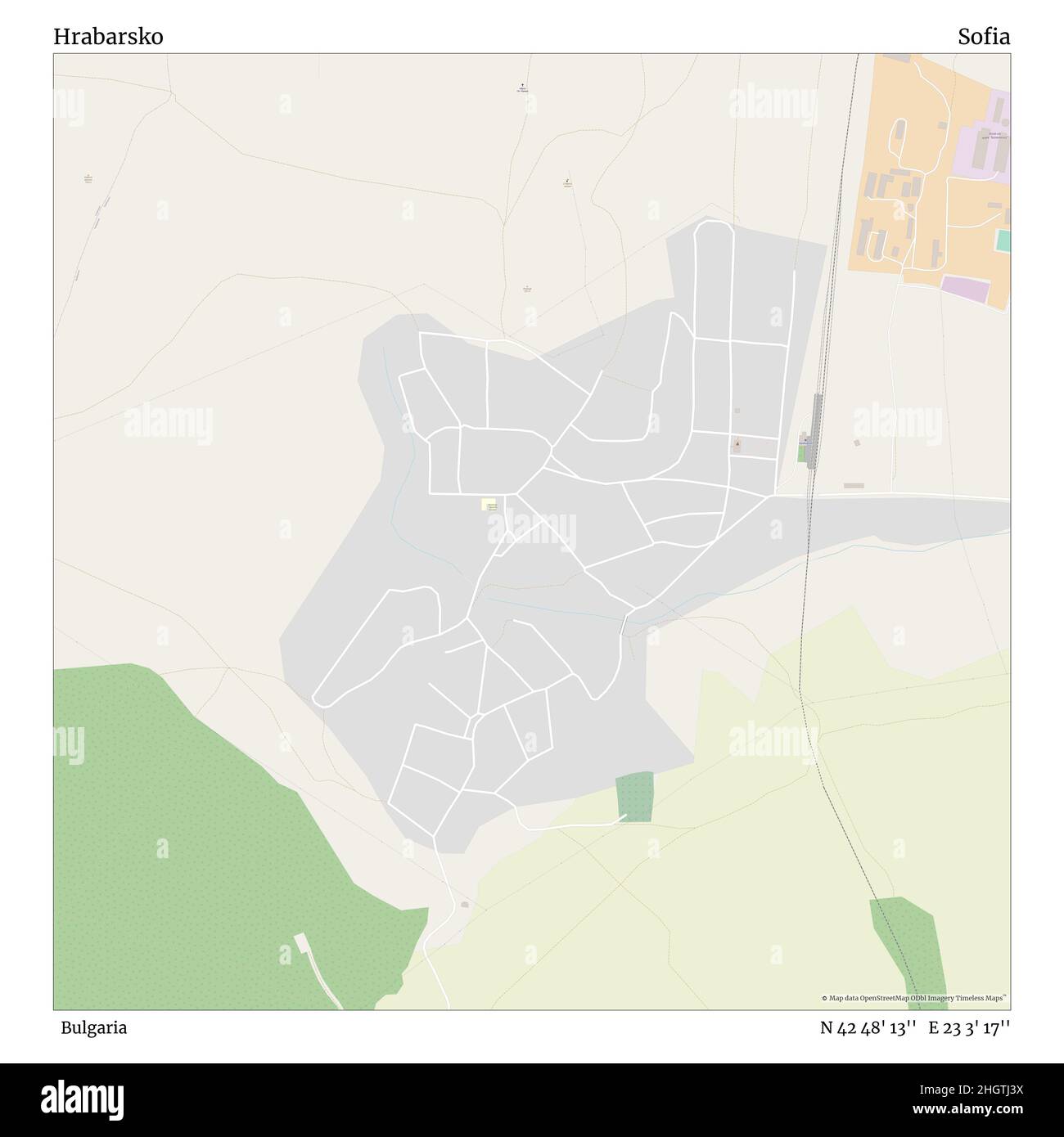 Hrabarsko, Bulgarie, Sofia, N 42 48' 13'', E 23 3' 17'', carte, carte intemporelle publiée en 2021.Les voyageurs, les explorateurs et les aventuriers comme Florence Nightingale, David Livingstone, Ernest Shackleton, Lewis et Clark et Sherlock Holmes se sont appuyés sur des cartes pour planifier leurs voyages dans les coins les plus reculés du monde. Timeless Maps dresse la carte de la plupart des sites du monde, montrant ainsi la réalisation de grands rêves Banque D'Images