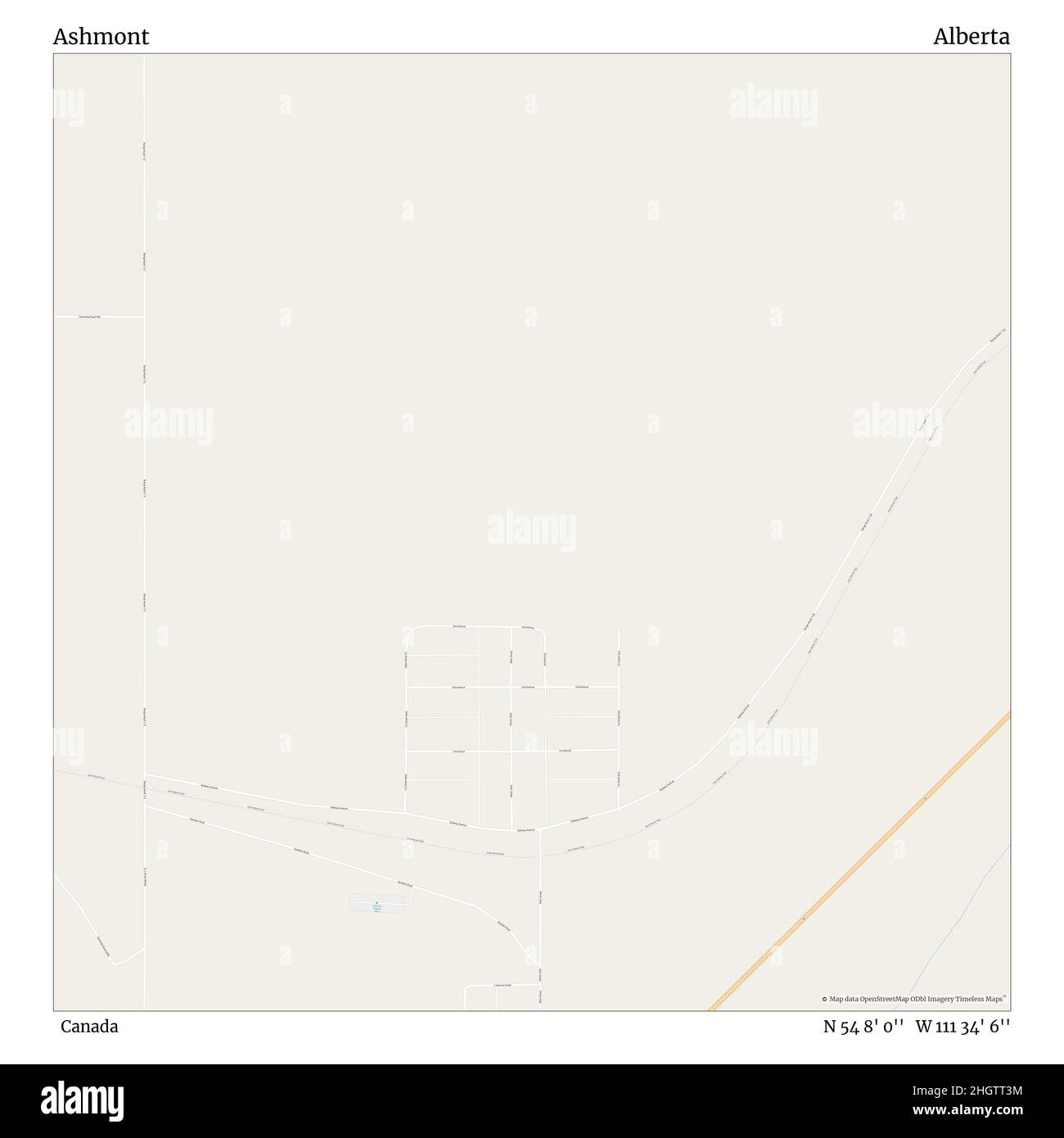 Carte d'ashmont alberta Banque de photographies et d’images à haute