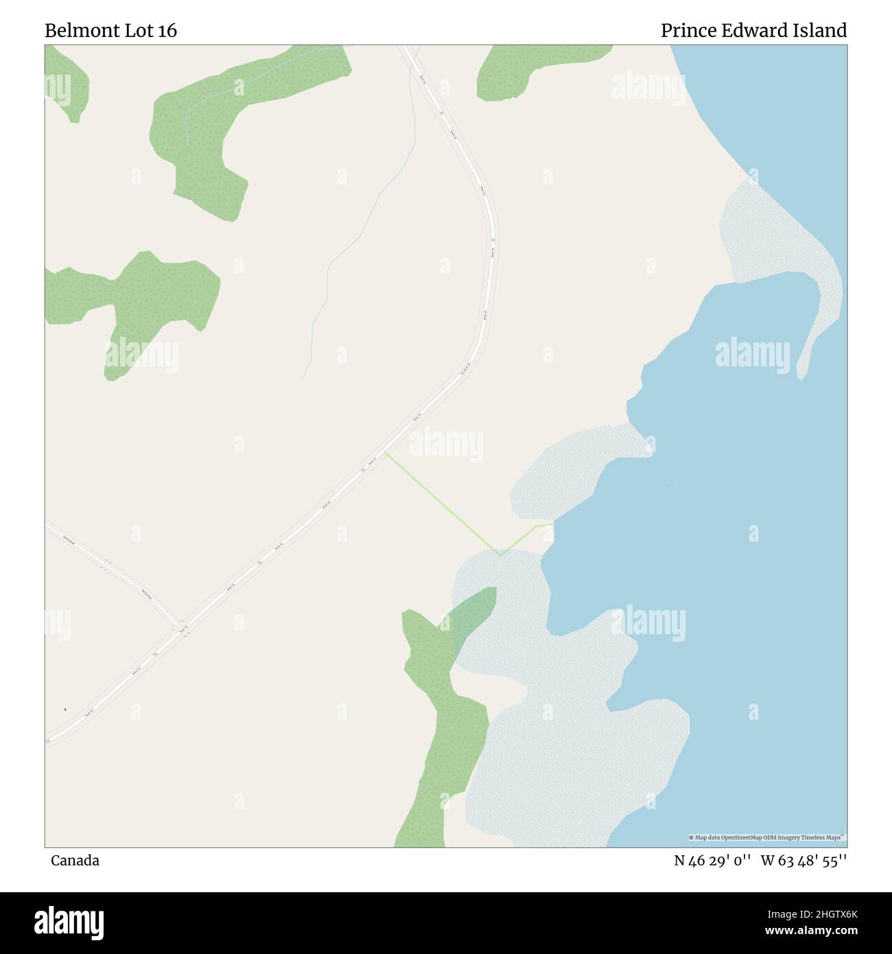Belmont Lot 16, Canada, Île-du-Prince-Édouard, N 46 29' 0'', W 63 48' 55'', carte, Timeless carte publiée en 2021.Les voyageurs, les explorateurs et les aventuriers comme Florence Nightingale, David Livingstone, Ernest Shackleton, Lewis et Clark et Sherlock Holmes se sont appuyés sur des cartes pour planifier leurs voyages dans les coins les plus reculés du monde. Timeless Maps dresse la carte de la plupart des sites du monde, montrant ainsi la réalisation de grands rêves Banque D'Images