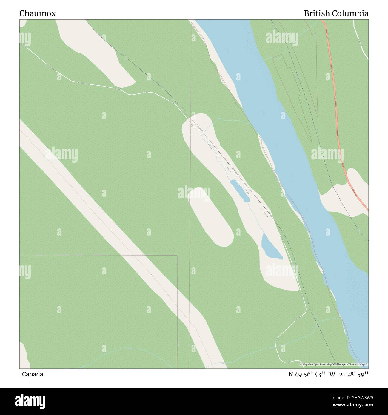 Chaumox, Canada, Colombie-Britannique, N 49 56' 43'', W 121 28' 59'', carte, carte intemporelle publiée en 2021.Les voyageurs, les explorateurs et les aventuriers comme Florence Nightingale, David Livingstone, Ernest Shackleton, Lewis et Clark et Sherlock Holmes se sont appuyés sur des cartes pour planifier leurs voyages dans les coins les plus reculés du monde. Timeless Maps dresse la carte de la plupart des sites du monde, montrant ainsi la réalisation de grands rêves Banque D'Images