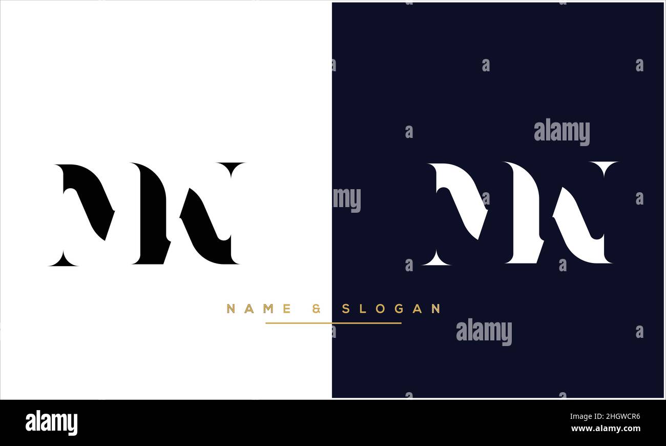MW, WM lettres abstraites logo MONOGRAMME Illustration de Vecteur