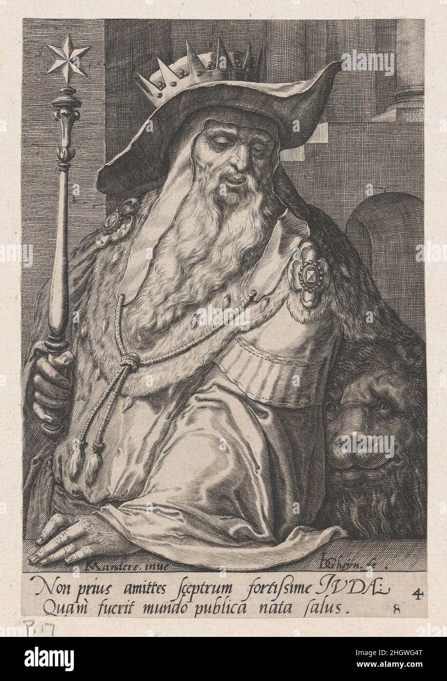 Juda, des douze fils de Jacob Jacques de Gheyn II Netherlandish.Juda, des douze fils de Jacob.Les douze fils de Jacob.Jacques de Gheyn II (pays-Bas, Anvers 1565–1629 la Haye).Gravure.Jan Pitten (Netherlandish, active à Amsterdam, 1588–1615).Imprime Banque D'Images