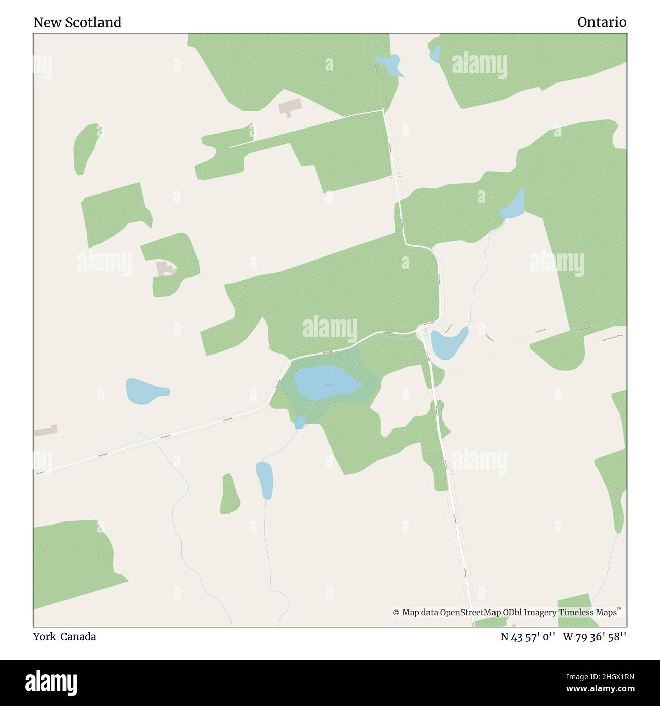 New Scotland, York, Canada, Ontario, N 43 57' 0'', W 79 36' 58'', carte, Timeless Map publié en 2021.Les voyageurs, les explorateurs et les aventuriers comme Florence Nightingale, David Livingstone, Ernest Shackleton, Lewis et Clark et Sherlock Holmes se sont appuyés sur des cartes pour planifier leurs voyages dans les coins les plus reculés du monde. Timeless Maps dresse la carte de la plupart des sites du monde, montrant ainsi la réalisation de grands rêves Banque D'Images