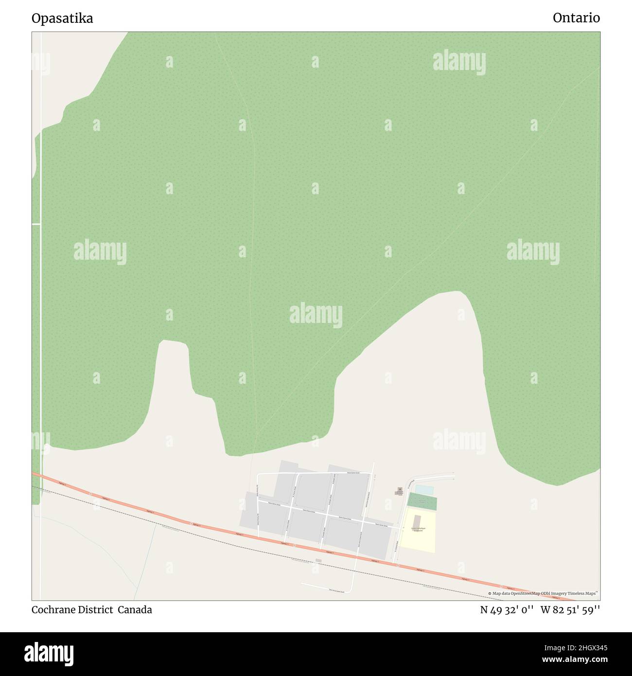 Carte de l'ontario cochrane Banque de photographies et d’images à haute résolution Alamy