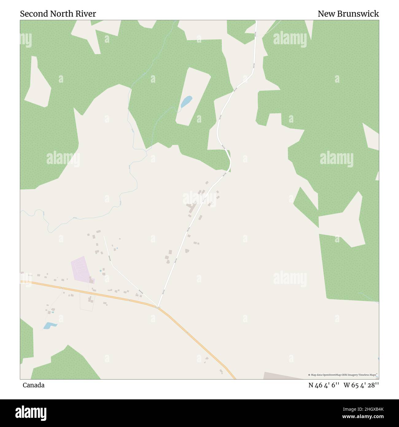 Second North River, Canada, Nouveau-Brunswick, N 46 4' 6'', W 65 4' 28'', carte, carte intemporelle publiée en 2021.Les voyageurs, les explorateurs et les aventuriers comme Florence Nightingale, David Livingstone, Ernest Shackleton, Lewis et Clark et Sherlock Holmes se sont appuyés sur des cartes pour planifier leurs voyages dans les coins les plus reculés du monde. Timeless Maps dresse la carte de la plupart des sites du monde, montrant ainsi la réalisation de grands rêves Banque D'Images