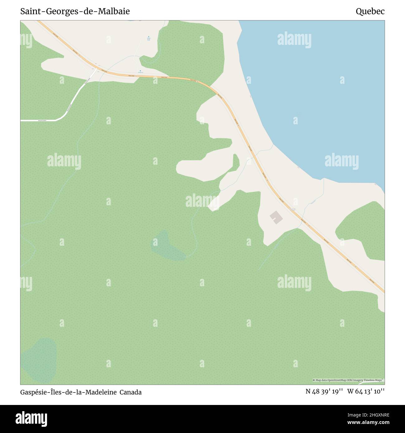 Plan de la malbaie Banque de photographies et d’images à haute