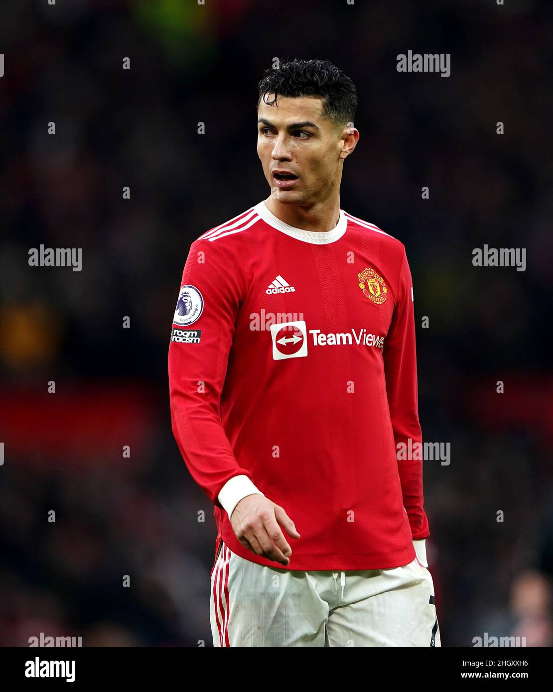 Cristiano Ronaldo de Manchester United lors du match de la Premier League à Old Trafford, Manchester.Date de la photo: Samedi 22 janvier 2022. Banque D'Images