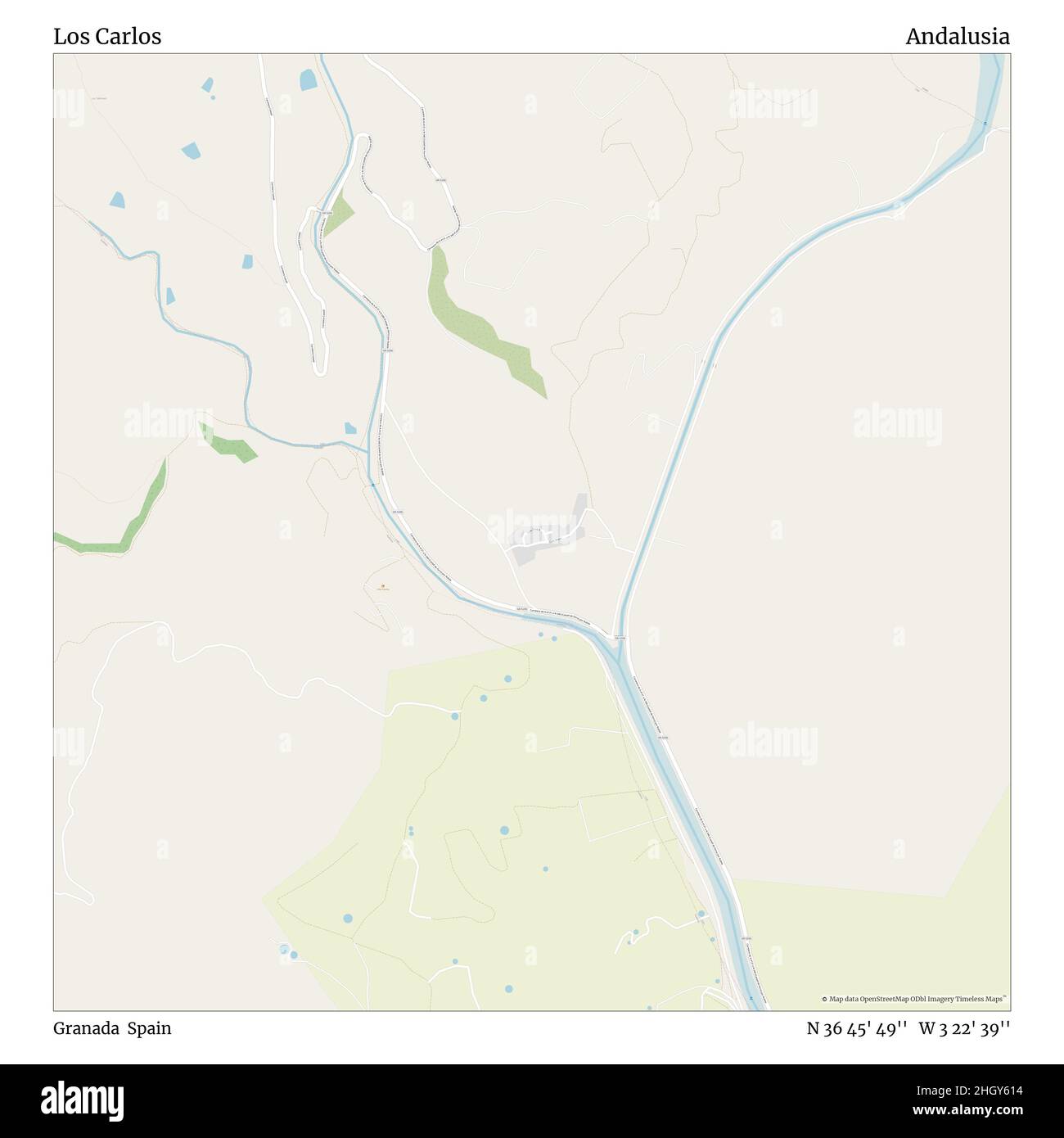 Los Carlos, Grenade, Espagne, Andalousie, N 36 45' 49'', W 3 22' 39'', carte, carte intemporelle publiée en 2021.Les voyageurs, les explorateurs et les aventuriers comme Florence Nightingale, David Livingstone, Ernest Shackleton, Lewis et Clark et Sherlock Holmes se sont appuyés sur des cartes pour planifier leurs voyages dans les coins les plus reculés du monde. Timeless Maps dresse la carte de la plupart des sites du monde, montrant ainsi la réalisation de grands rêves Banque D'Images