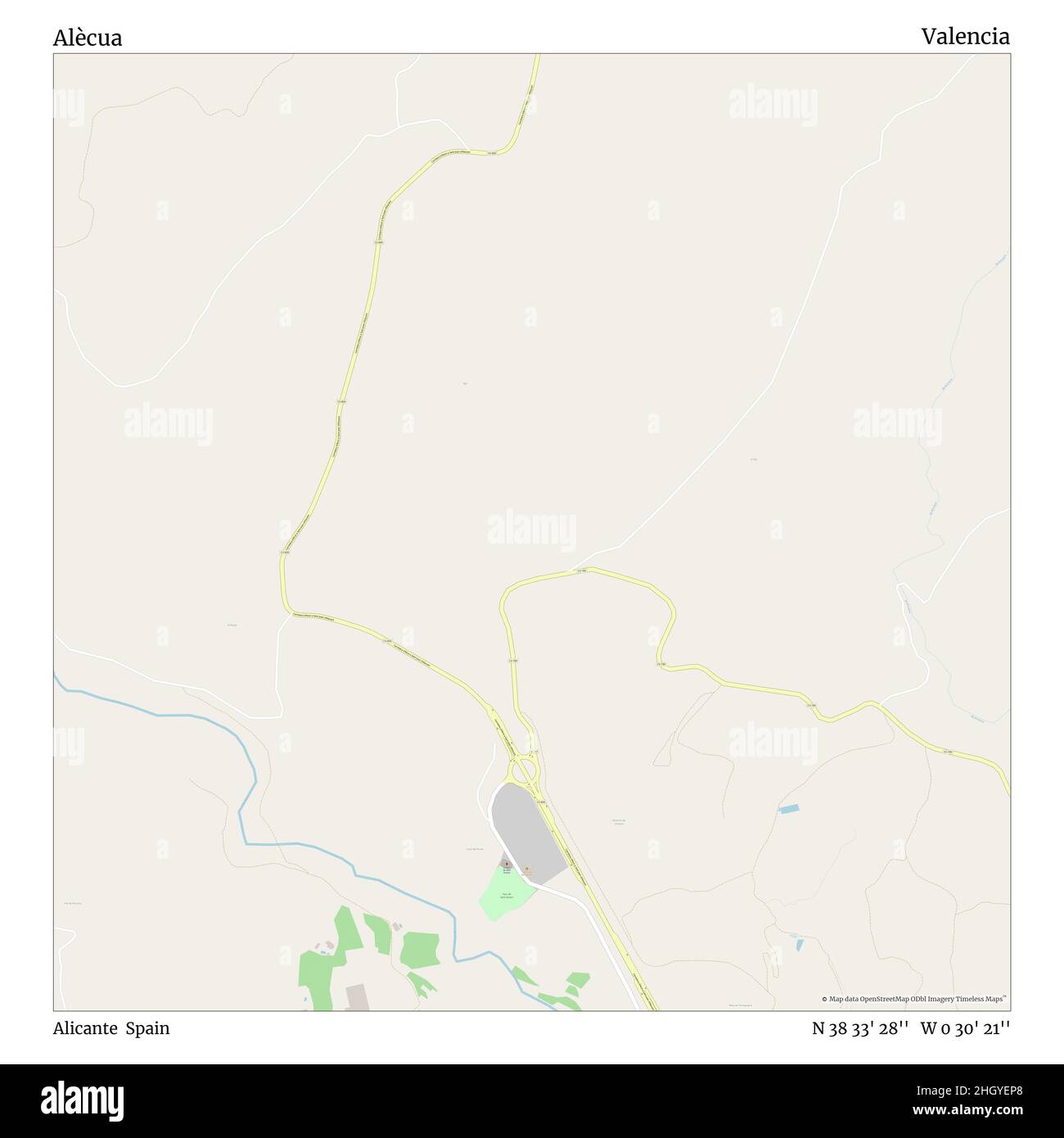 Alècua, Alicante, Espagne, Valence, N 38 33' 28'', W 0 30' 21'', carte, carte intemporelle publiée en 2021.Les voyageurs, les explorateurs et les aventuriers comme Florence Nightingale, David Livingstone, Ernest Shackleton, Lewis et Clark et Sherlock Holmes se sont appuyés sur des cartes pour planifier leurs voyages dans les coins les plus reculés du monde. Timeless Maps dresse la carte de la plupart des sites du monde, montrant ainsi la réalisation de grands rêves Banque D'Images