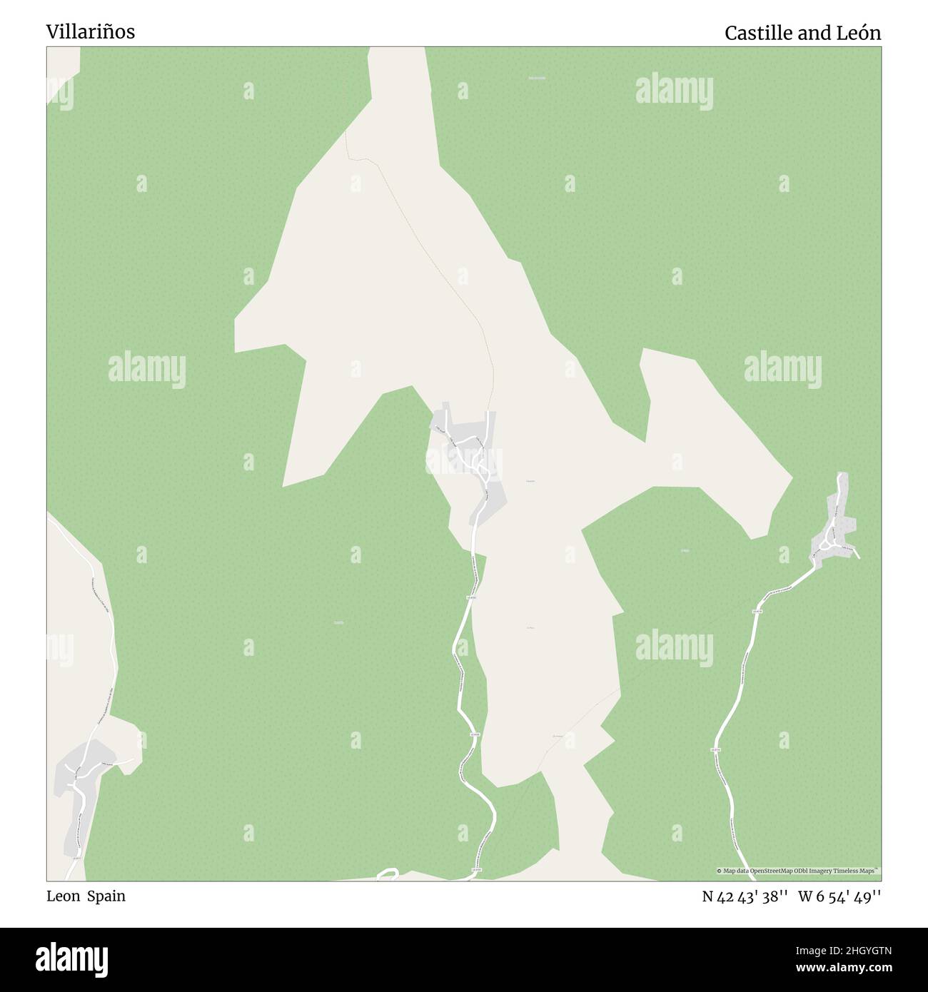Villariños, Leon, Espagne, Castille et León, N 42 43' 38'', W 6 54' 49'', carte, carte intemporelle publiée en 2021.Les voyageurs, les explorateurs et les aventuriers comme Florence Nightingale, David Livingstone, Ernest Shackleton, Lewis et Clark et Sherlock Holmes se sont appuyés sur des cartes pour planifier leurs voyages dans les coins les plus reculés du monde. Timeless Maps dresse la carte de la plupart des sites du monde, montrant ainsi la réalisation de grands rêves Banque D'Images