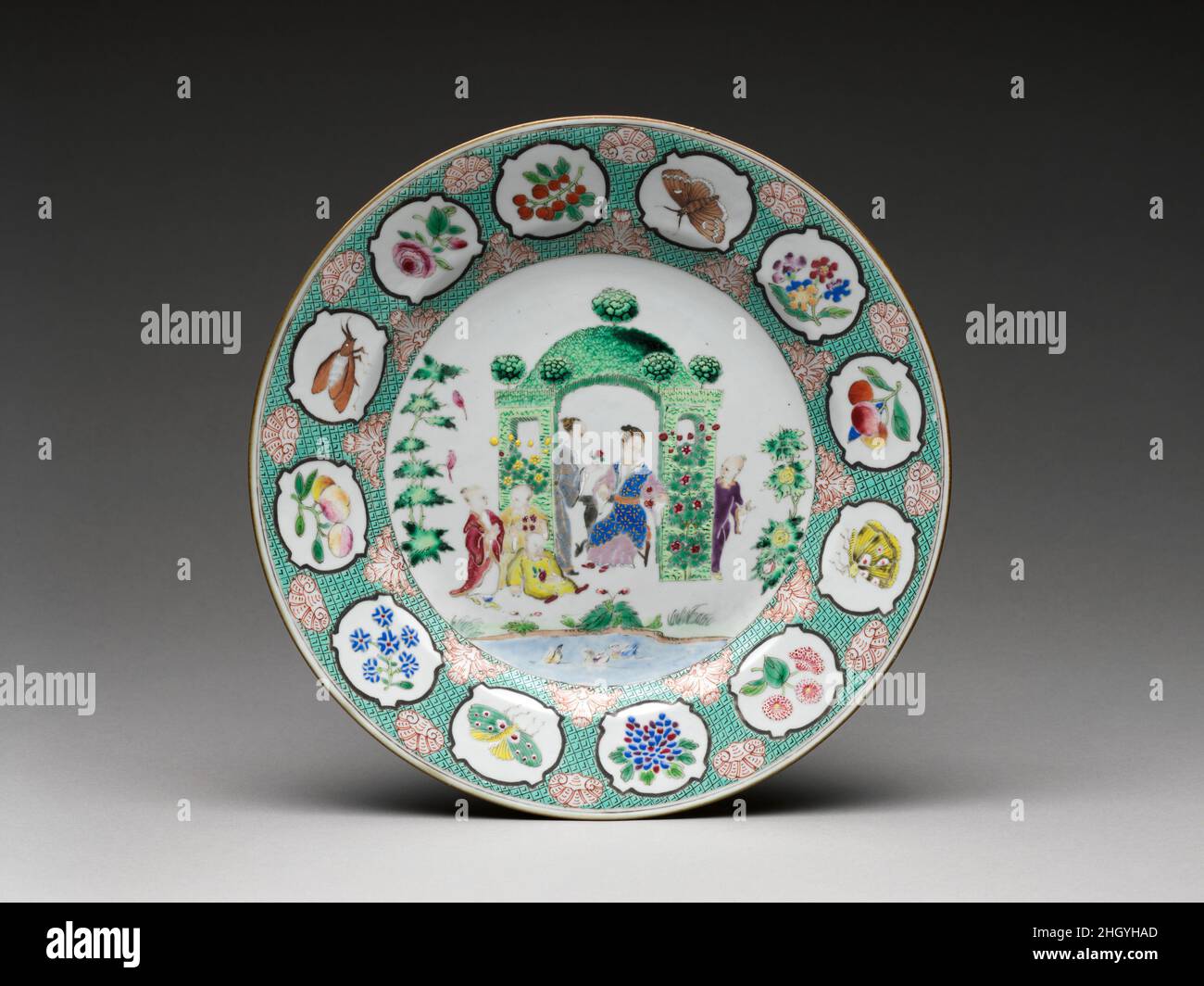 Plaque avec chiffres dans l'arbre environ.1740 Design attribué à ...