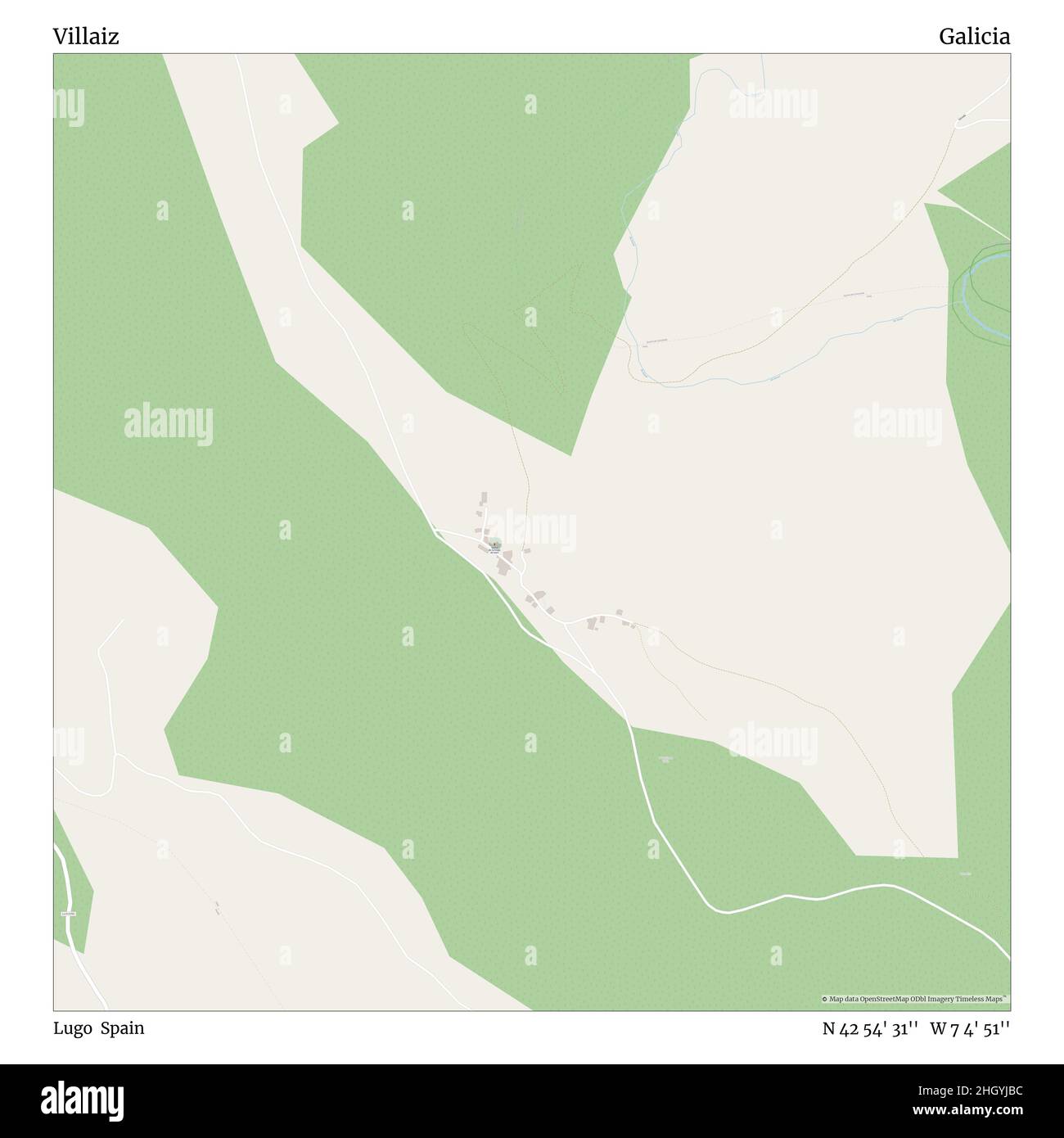 Villaiz, Lugo, Espagne, Galice, N 42 54' 31'', W 7 4' 51'', carte, carte intemporelle publiée en 2021.Les voyageurs, les explorateurs et les aventuriers comme Florence Nightingale, David Livingstone, Ernest Shackleton, Lewis et Clark et Sherlock Holmes se sont appuyés sur des cartes pour planifier leurs voyages dans les coins les plus reculés du monde. Timeless Maps dresse la carte de la plupart des sites du monde, montrant ainsi la réalisation de grands rêves Banque D'Images