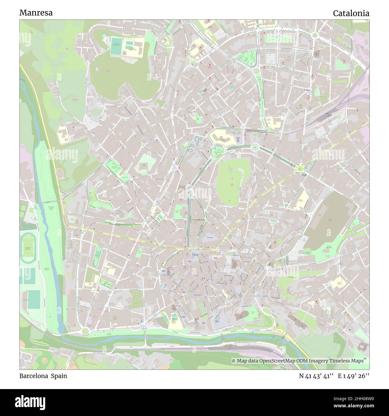 Carte de manresa espagne Banque de photographies et d’images à haute ...