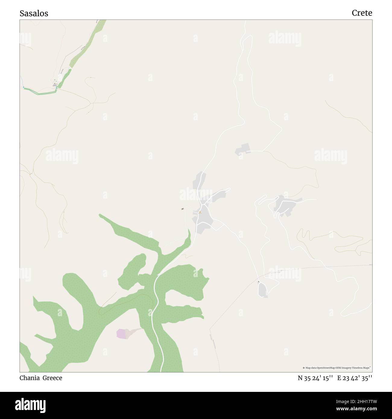 Sasalos, Chania, Grèce, Crète, N 35 24' 15'', E 23 42' 35'', carte, carte intemporelle publiée en 2021.Les voyageurs, les explorateurs et les aventuriers comme Florence Nightingale, David Livingstone, Ernest Shackleton, Lewis et Clark et Sherlock Holmes se sont appuyés sur des cartes pour planifier leurs voyages dans les coins les plus reculés du monde. Timeless Maps dresse la carte de la plupart des sites du monde, montrant ainsi la réalisation de grands rêves Banque D'Images