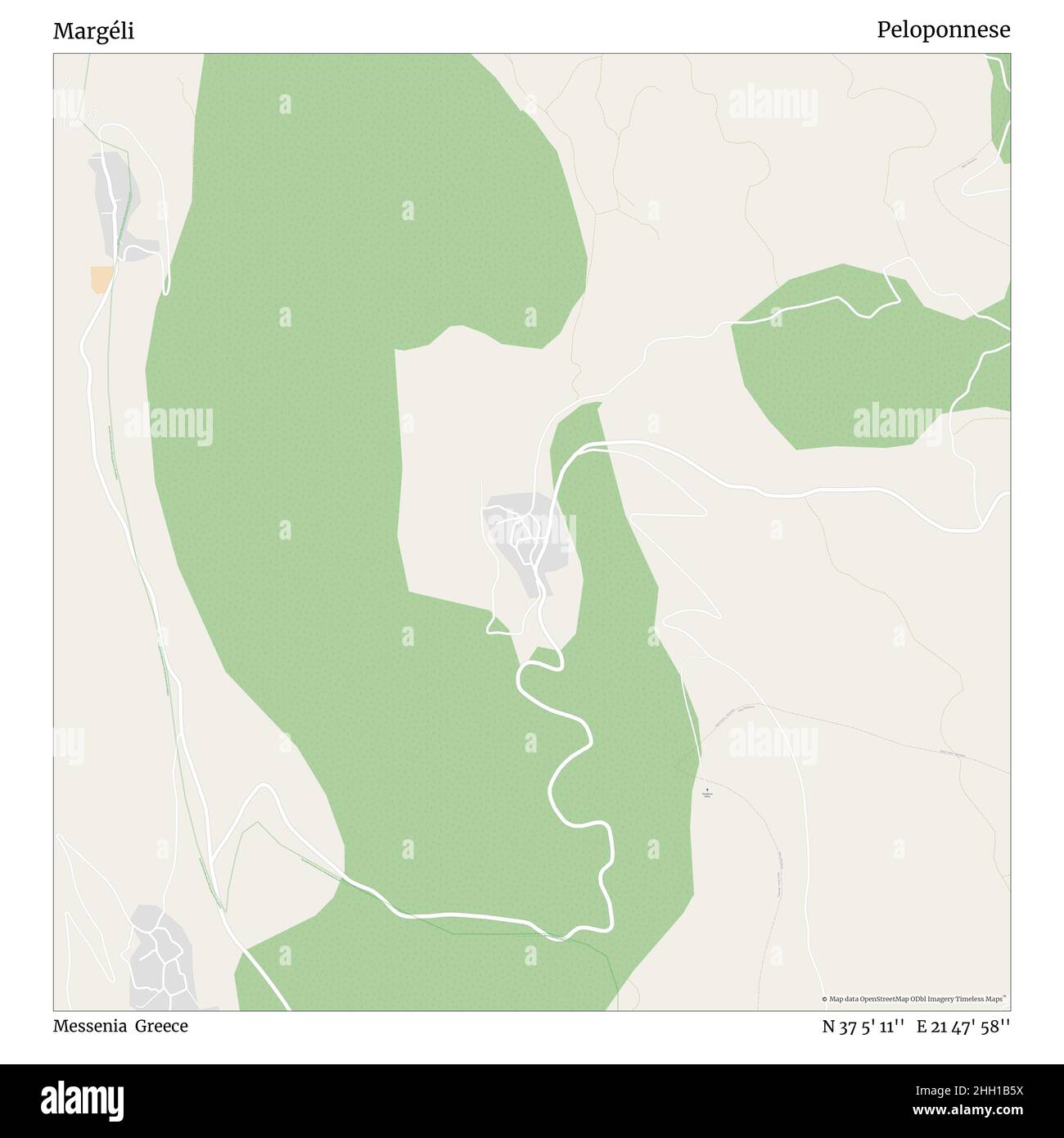 Margéli, Messenia, Grèce, Péloponnèse, N 37 5' 11'', E 21 47' 58'', carte, carte intemporelle publiée en 2021.Les voyageurs, les explorateurs et les aventuriers comme Florence Nightingale, David Livingstone, Ernest Shackleton, Lewis et Clark et Sherlock Holmes se sont appuyés sur des cartes pour planifier leurs voyages dans les coins les plus reculés du monde. Timeless Maps dresse la carte de la plupart des sites du monde, montrant ainsi la réalisation de grands rêves Banque D'Images
