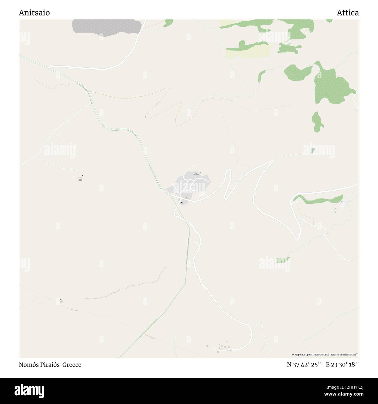 Anitsaio, Nomós Piraiós, Grèce, Attica, N 37 42' 25'', E 23 30' 18'', carte, carte intemporelle publiée en 2021.Les voyageurs, les explorateurs et les aventuriers comme Florence Nightingale, David Livingstone, Ernest Shackleton, Lewis et Clark et Sherlock Holmes se sont appuyés sur des cartes pour planifier leurs voyages dans les coins les plus reculés du monde. Timeless Maps dresse la carte de la plupart des sites du monde, montrant ainsi la réalisation de grands rêves Banque D'Images