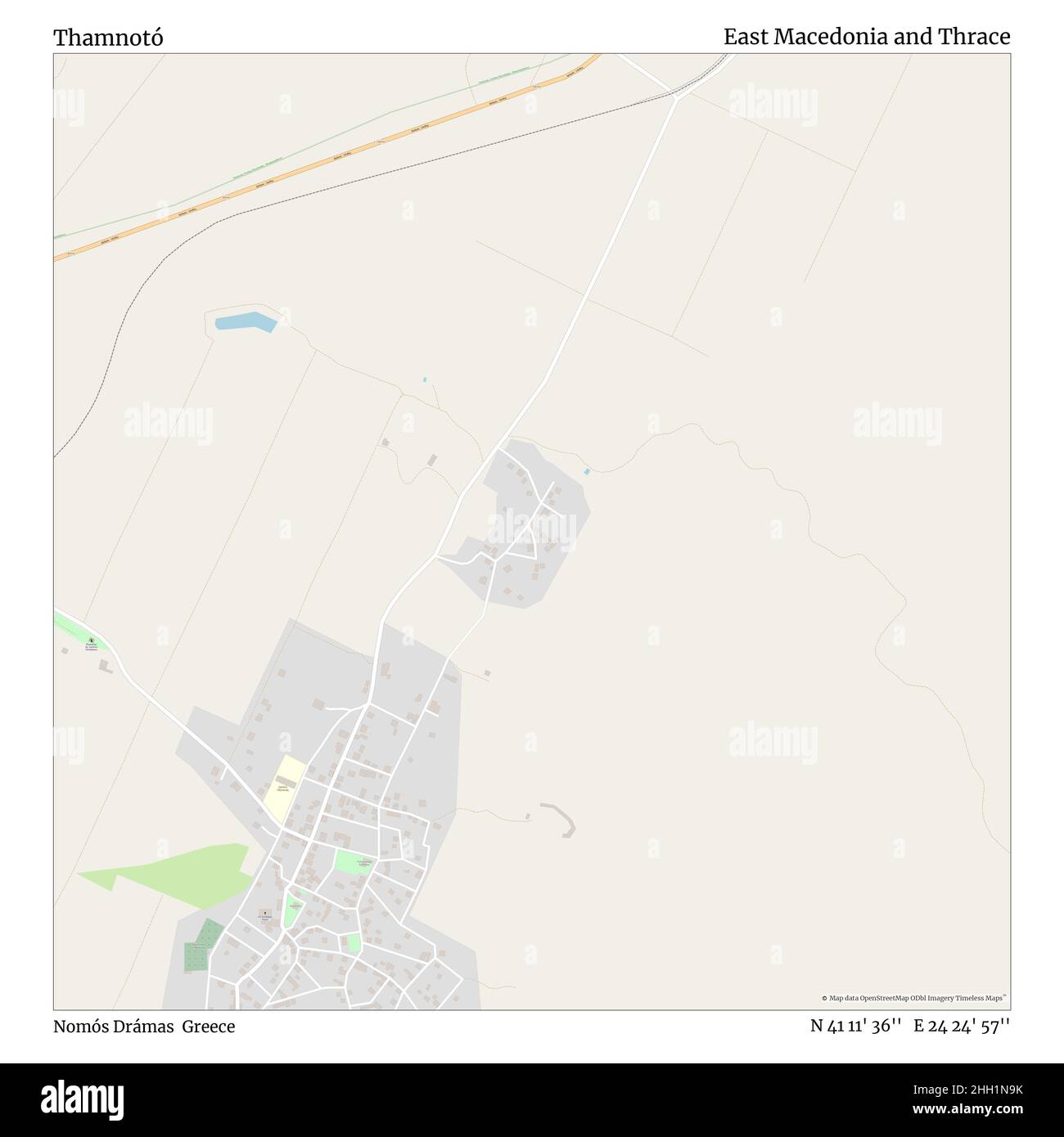 Thamnotó, Nomós Drámas, Grèce, Macédoine orientale et Thrace, N 41 11' 36'', E 24 24' 57'', carte, Timeless carte publiée en 2021.Les voyageurs, les explorateurs et les aventuriers comme Florence Nightingale, David Livingstone, Ernest Shackleton, Lewis et Clark et Sherlock Holmes se sont appuyés sur des cartes pour planifier leurs voyages dans les coins les plus reculés du monde. Timeless Maps dresse la carte de la plupart des sites du monde, montrant ainsi la réalisation de grands rêves Banque D'Images