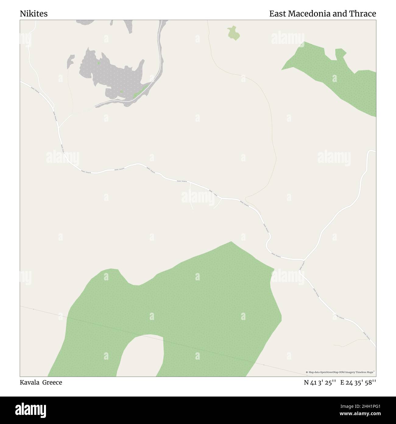 Nikites, Kavala, Grèce, Macédoine orientale et Thrace, N 41 3' 25'', E 24 35' 58'', carte, Timeless carte publiée en 2021.Les voyageurs, les explorateurs et les aventuriers comme Florence Nightingale, David Livingstone, Ernest Shackleton, Lewis et Clark et Sherlock Holmes se sont appuyés sur des cartes pour planifier leurs voyages dans les coins les plus reculés du monde. Timeless Maps dresse la carte de la plupart des sites du monde, montrant ainsi la réalisation de grands rêves Banque D'Images