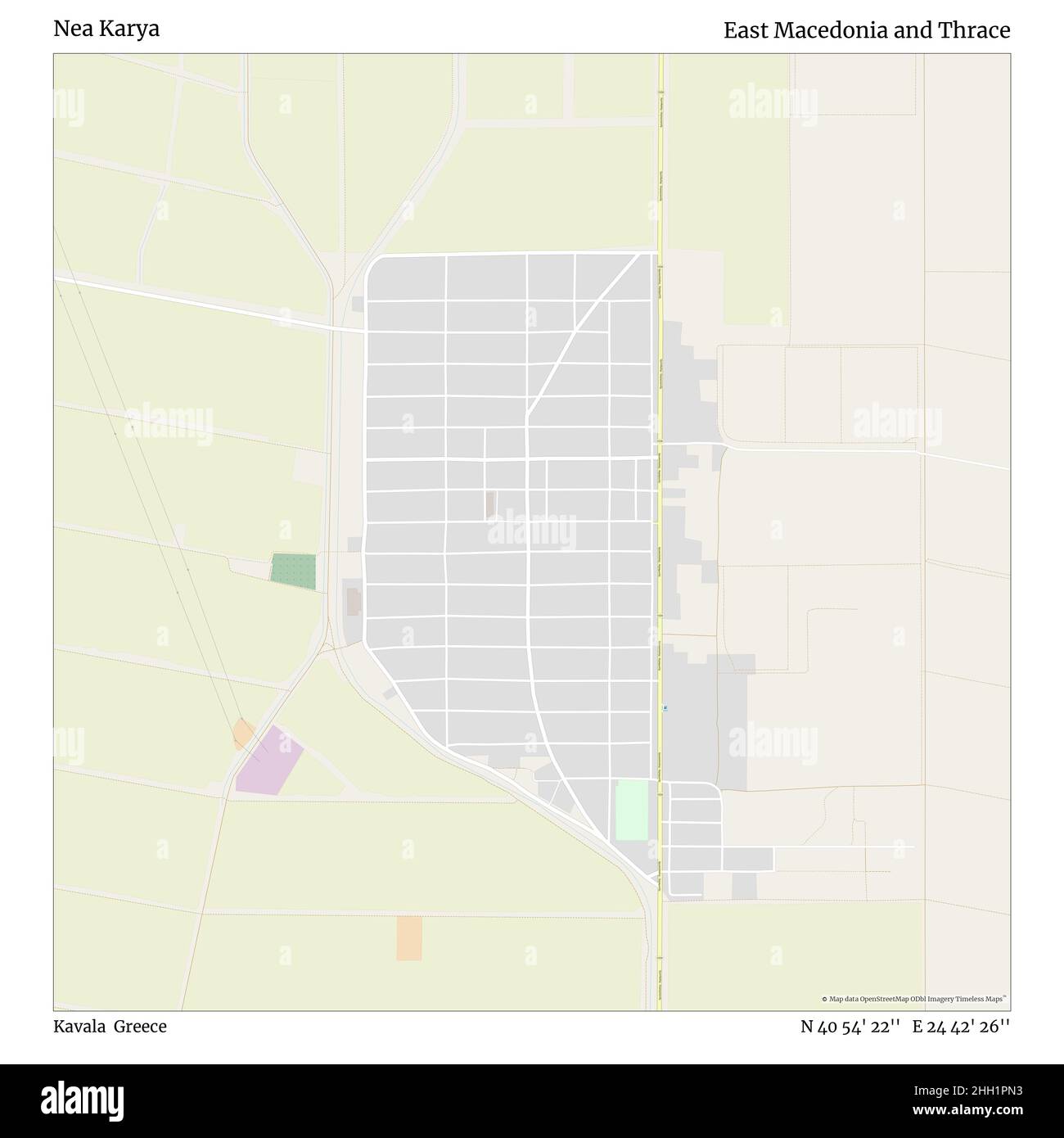 NEA Karya, Kavala, Grèce, Macédoine orientale et Thrace, N 40 54' 22'', E 24 42' 26'', carte, Timeless carte publiée en 2021.Les voyageurs, les explorateurs et les aventuriers comme Florence Nightingale, David Livingstone, Ernest Shackleton, Lewis et Clark et Sherlock Holmes se sont appuyés sur des cartes pour planifier leurs voyages dans les coins les plus reculés du monde. Timeless Maps dresse la carte de la plupart des sites du monde, montrant ainsi la réalisation de grands rêves Banque D'Images