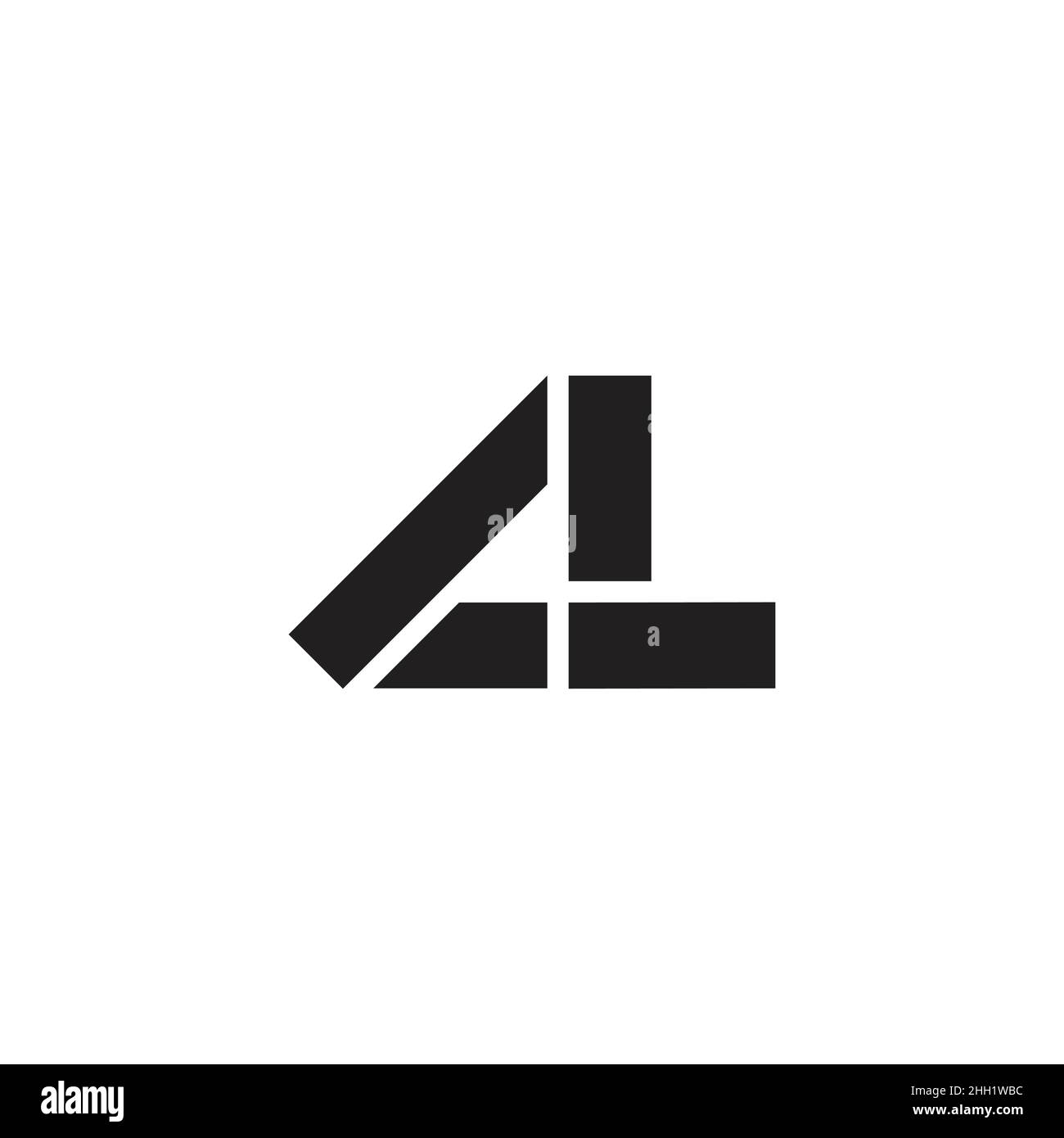 lettre cl simple géométrique ligne nettoyer logo vecteur Illustration de Vecteur