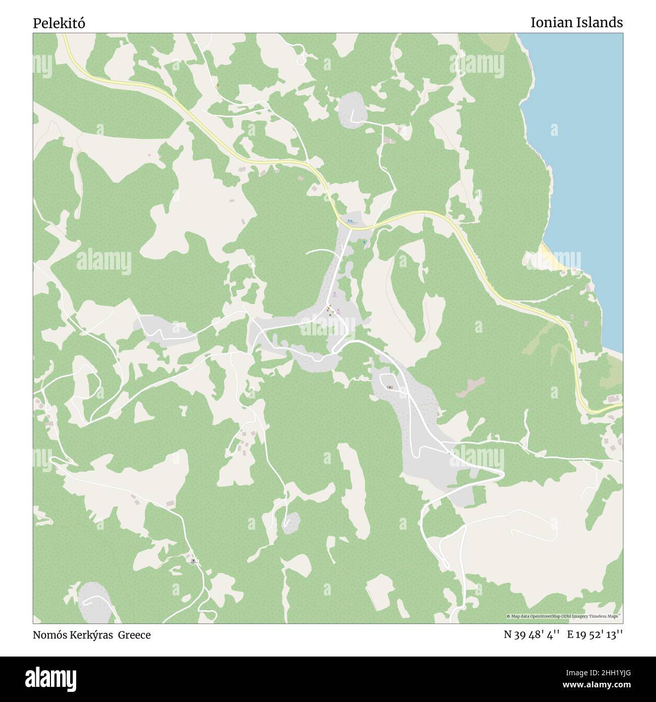 Pelekitó, Nomós Kerkyras, Grèce, Iles Ioniennes, N 39 48' 4'', E 19 52' 13'', carte, carte intemporelle publiée en 2021.Les voyageurs, les explorateurs et les aventuriers comme Florence Nightingale, David Livingstone, Ernest Shackleton, Lewis et Clark et Sherlock Holmes se sont appuyés sur des cartes pour planifier leurs voyages dans les coins les plus reculés du monde. Timeless Maps dresse la carte de la plupart des sites du monde, montrant ainsi la réalisation de grands rêves Banque D'Images