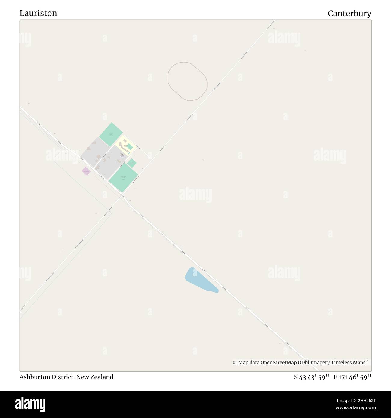 Lauriston, Ashburton District, Nouvelle-Zélande, Canterbury, S 43 43' 59'', E 171 46' 59'', carte, Timeless carte publiée en 2021.Les voyageurs, les explorateurs et les aventuriers comme Florence Nightingale, David Livingstone, Ernest Shackleton, Lewis et Clark et Sherlock Holmes se sont appuyés sur des cartes pour planifier leurs voyages dans les coins les plus reculés du monde. Timeless Maps dresse la carte de la plupart des sites du monde, montrant ainsi la réalisation de grands rêves Banque D'Images