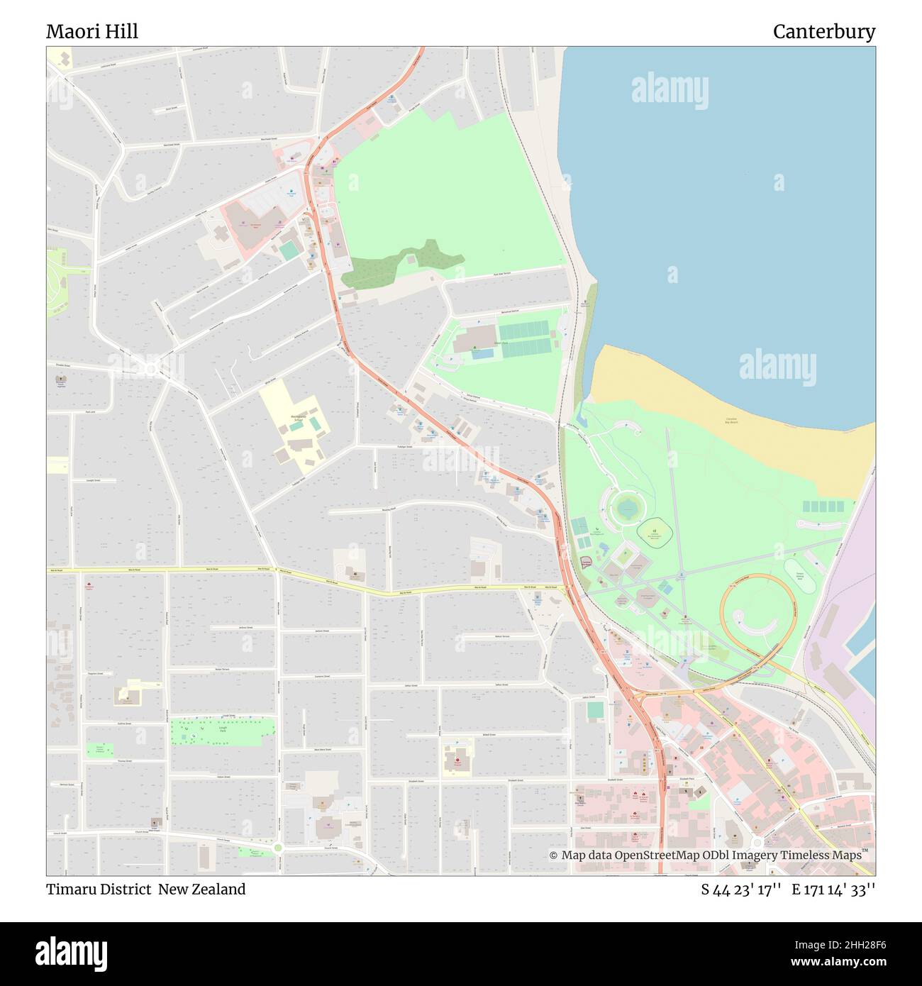 Colline Maori, district de Timaru, Nouvelle-Zélande, Canterbury, S 44 23' 17'', E 171 14' 33'', carte, carte intemporelle publiée en 2021.Les voyageurs, les explorateurs et les aventuriers comme Florence Nightingale, David Livingstone, Ernest Shackleton, Lewis et Clark et Sherlock Holmes se sont appuyés sur des cartes pour planifier leurs voyages dans les coins les plus reculés du monde. Timeless Maps dresse la carte de la plupart des sites du monde, montrant ainsi la réalisation de grands rêves Banque D'Images