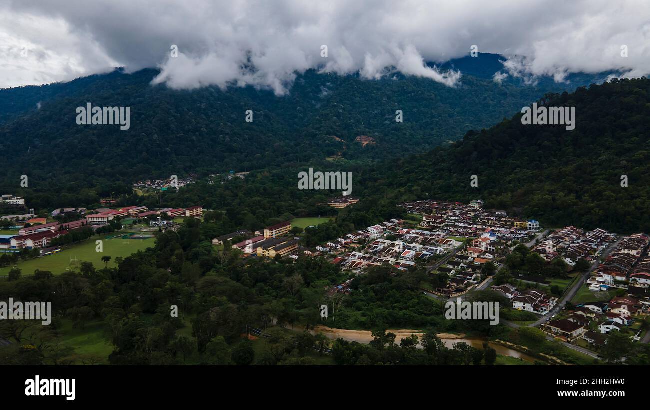 Vue aérienne de Taiping Perak Banque D'Images