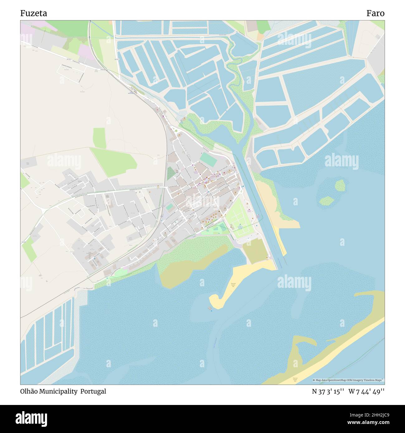 Carte d'olhao portugal Banque de photographies et d’images à haute