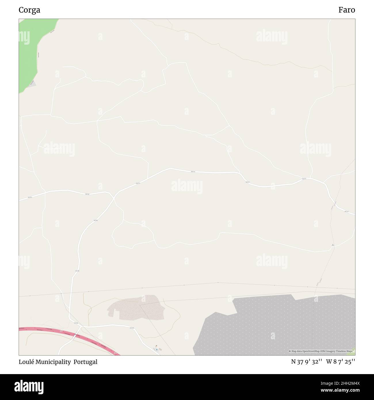 Corga, Municipalité de Loulé, Portugal, Faro, N 37 9' 32'', W 8 7' 25'', carte, Timeless carte publiée en 2021.Les voyageurs, les explorateurs et les aventuriers comme Florence Nightingale, David Livingstone, Ernest Shackleton, Lewis et Clark et Sherlock Holmes se sont appuyés sur des cartes pour planifier leurs voyages dans les coins les plus reculés du monde. Timeless Maps dresse la carte de la plupart des sites du monde, montrant ainsi la réalisation de grands rêves Banque D'Images