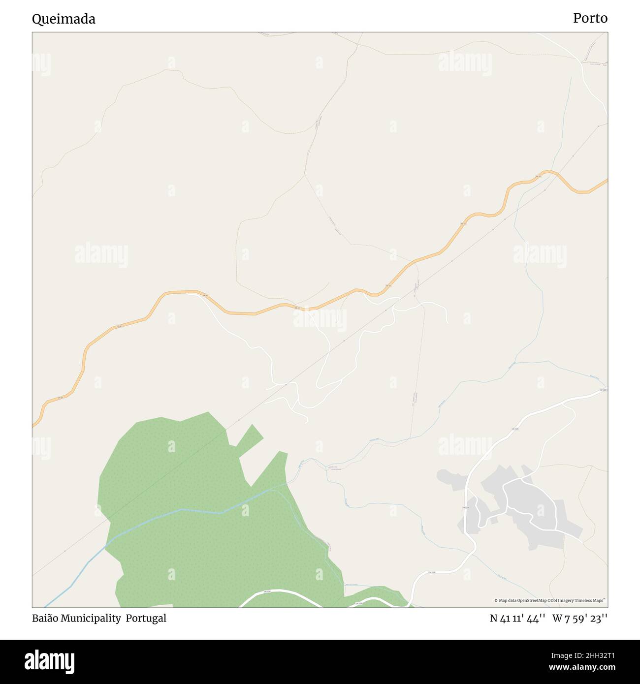 Queimada, municipalité de Baião, Portugal, Porto, N 41 11' 44'', W 7 59' 23'', carte, carte intemporelle publiée en 2021.Les voyageurs, les explorateurs et les aventuriers comme Florence Nightingale, David Livingstone, Ernest Shackleton, Lewis et Clark et Sherlock Holmes se sont appuyés sur des cartes pour planifier leurs voyages dans les coins les plus reculés du monde. Timeless Maps dresse la carte de la plupart des sites du monde, montrant ainsi la réalisation de grands rêves Banque D'Images