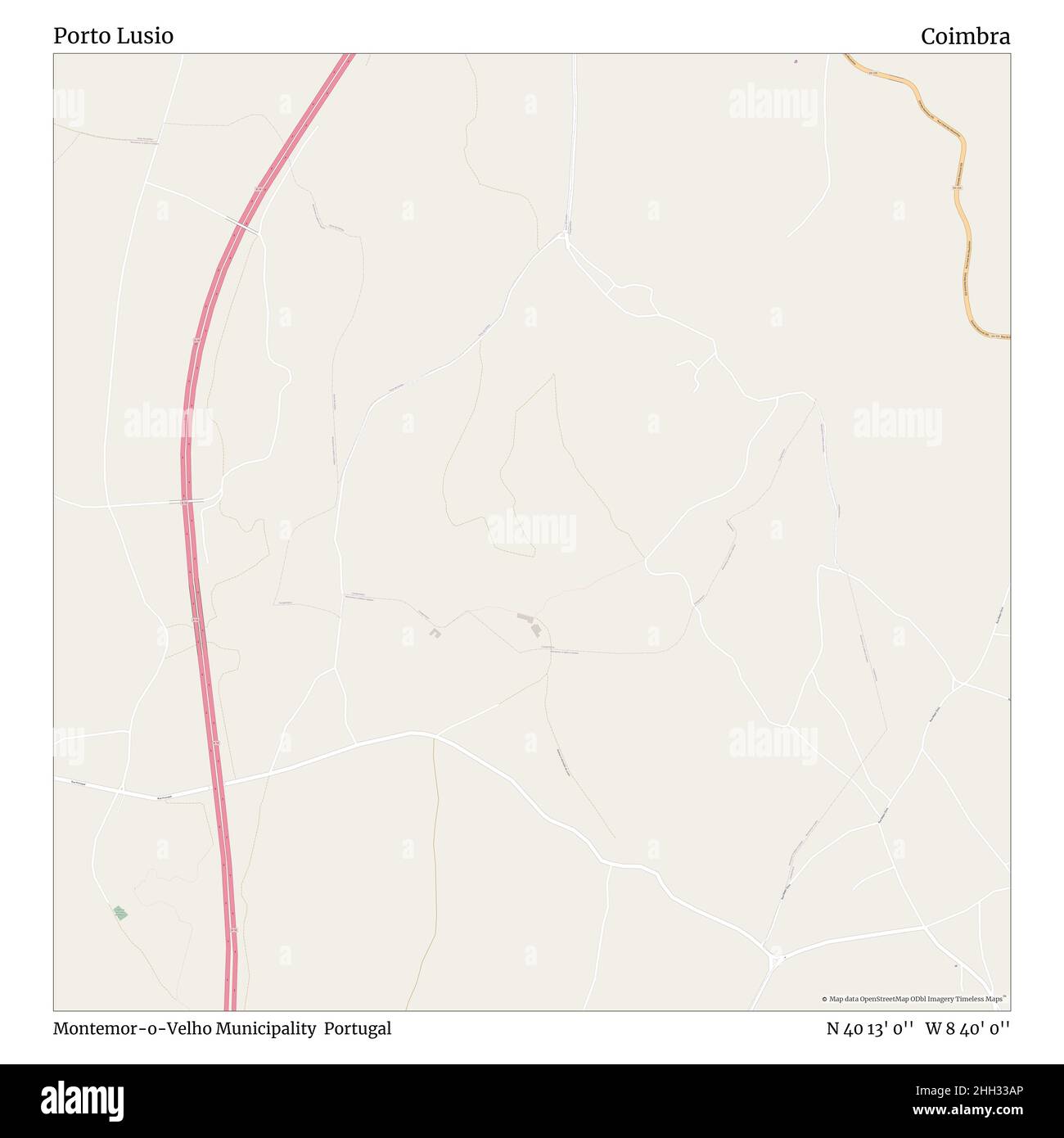 Porto Lusio, Municipalité de Montemor-o-Velho, Portugal, Coimbra, N 40 13' 0'', W 8 40' 0'', carte, Timeless carte publiée en 2021.Les voyageurs, les explorateurs et les aventuriers comme Florence Nightingale, David Livingstone, Ernest Shackleton, Lewis et Clark et Sherlock Holmes se sont appuyés sur des cartes pour planifier leurs voyages dans les coins les plus reculés du monde. Timeless Maps dresse la carte de la plupart des sites du monde, montrant ainsi la réalisation de grands rêves Banque D'Images