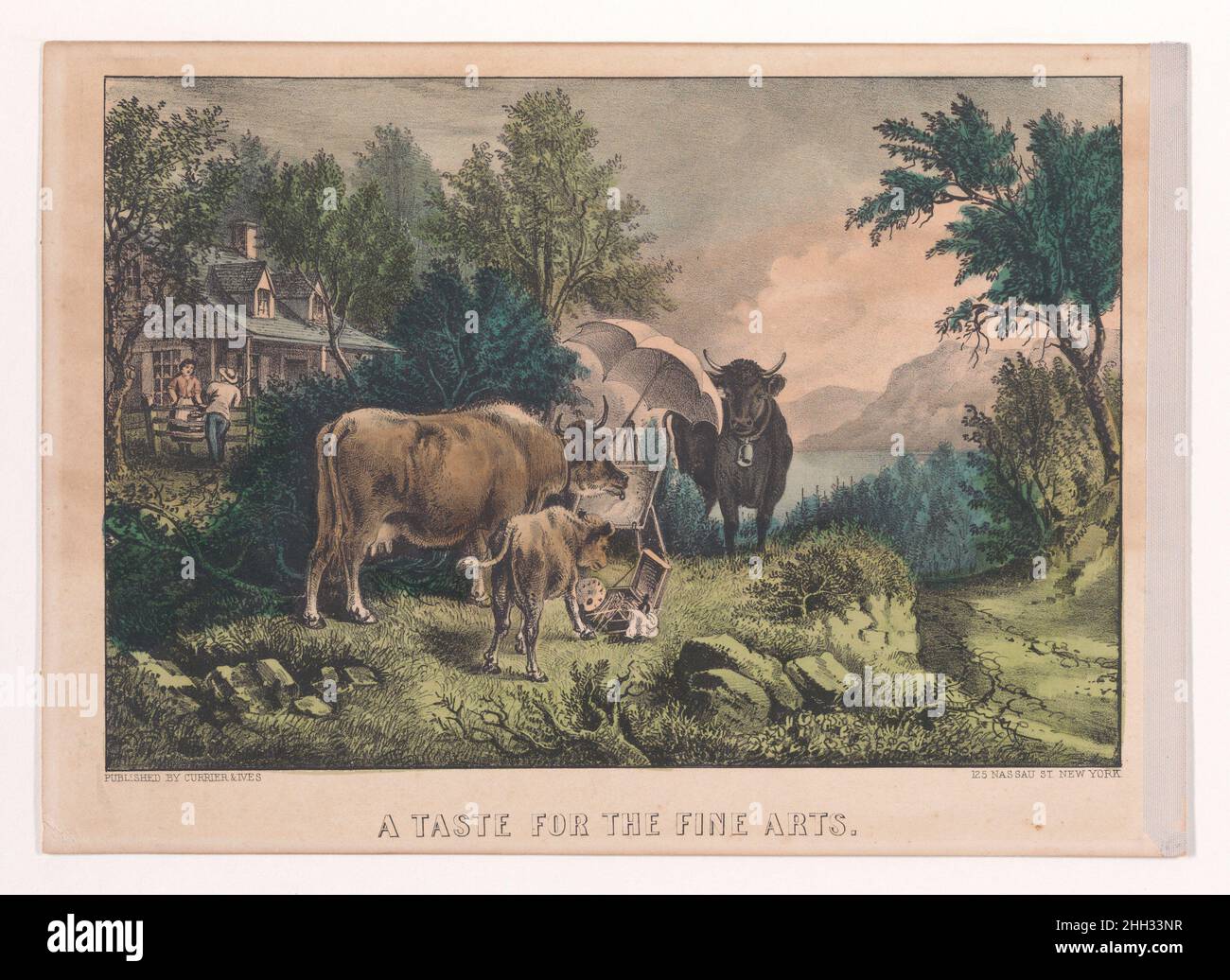 A New England Home, Currier & Ives | Springfield Museums