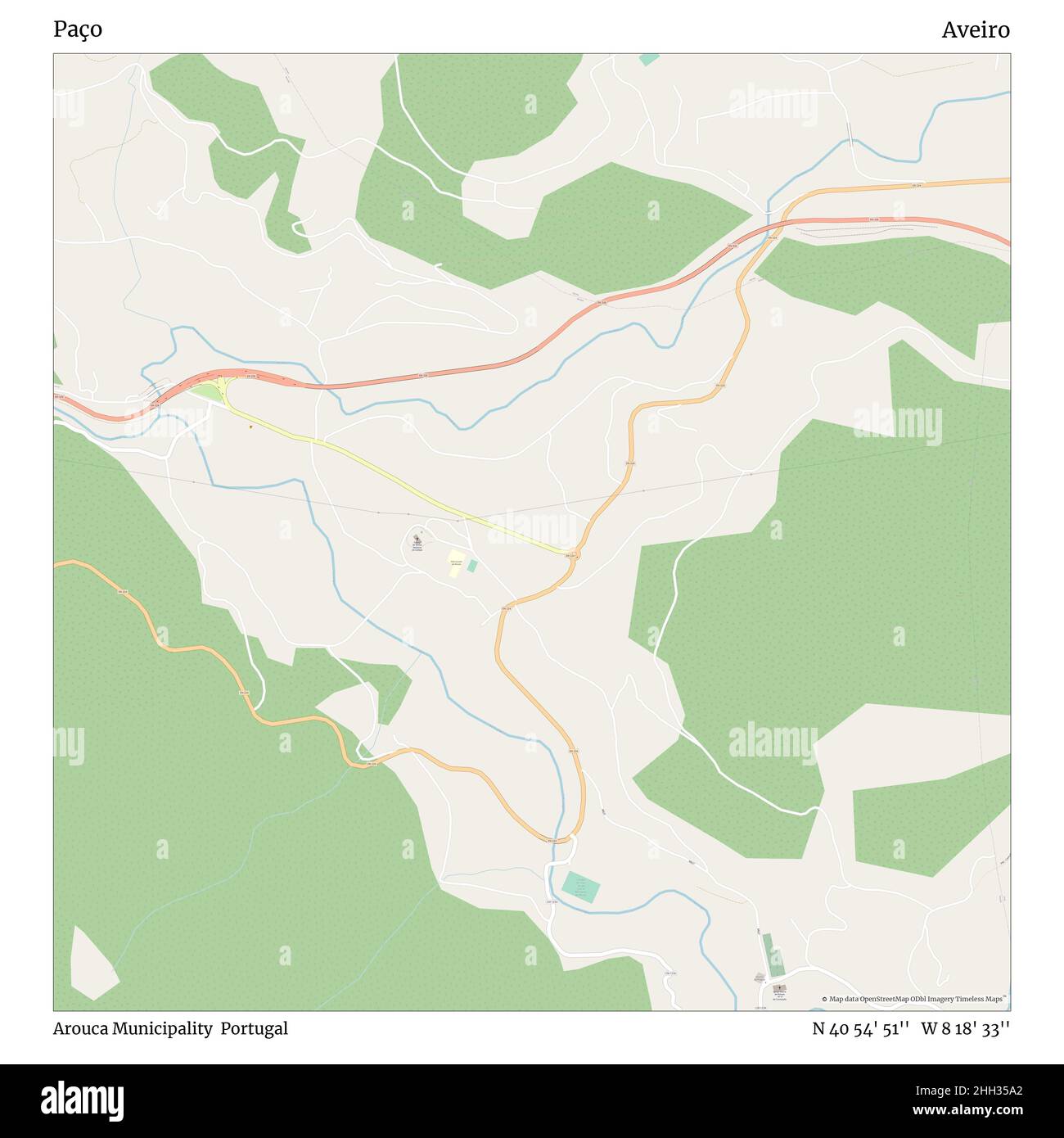 Paço, Municipalité d'Arouca, Portugal, Aveiro, N 40 54' 51'', W 8 18' 33'', carte, carte intemporelle publiée en 2021.Les voyageurs, les explorateurs et les aventuriers comme Florence Nightingale, David Livingstone, Ernest Shackleton, Lewis et Clark et Sherlock Holmes se sont appuyés sur des cartes pour planifier leurs voyages dans les coins les plus reculés du monde. Timeless Maps dresse la carte de la plupart des sites du monde, montrant ainsi la réalisation de grands rêves Banque D'Images