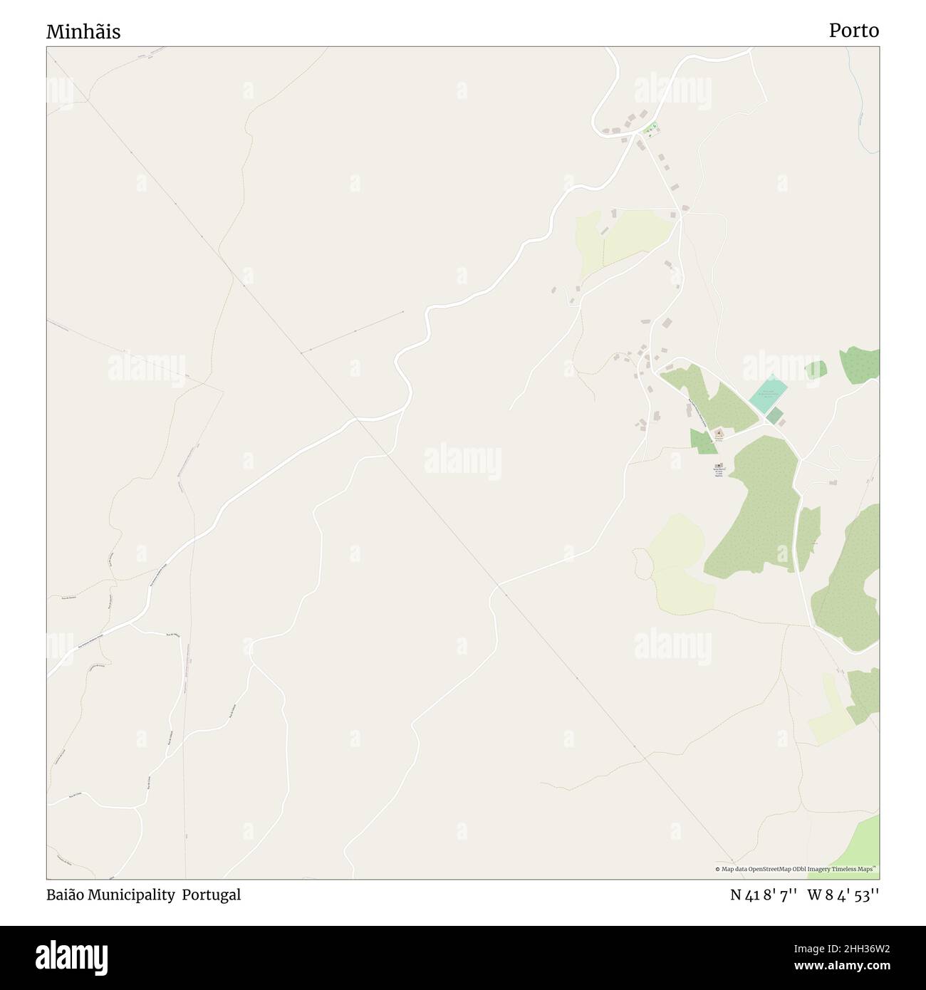 Minhãis, municipalité de Baião, Portugal, Porto, N 41 8' 7'', W 8 4' 53'', carte, carte intemporelle publiée en 2021.Les voyageurs, les explorateurs et les aventuriers comme Florence Nightingale, David Livingstone, Ernest Shackleton, Lewis et Clark et Sherlock Holmes se sont appuyés sur des cartes pour planifier leurs voyages dans les coins les plus reculés du monde. Timeless Maps dresse la carte de la plupart des sites du monde, montrant ainsi la réalisation de grands rêves Banque D'Images