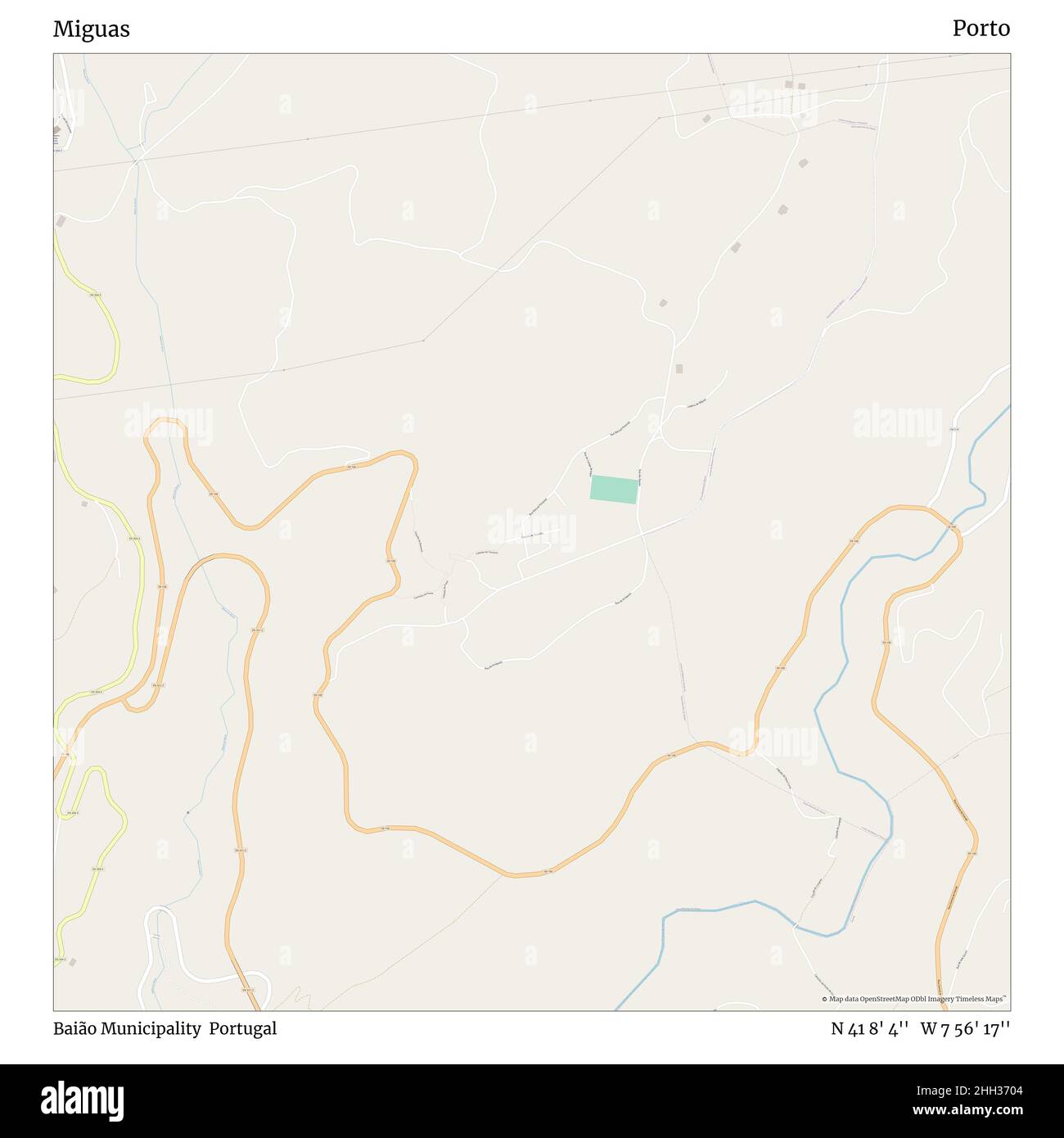 Miguas, municipalité de Baião, Portugal, Porto, N 41 8' 4'', W 7 56' 17'', carte, carte intemporelle publiée en 2021.Les voyageurs, les explorateurs et les aventuriers comme Florence Nightingale, David Livingstone, Ernest Shackleton, Lewis et Clark et Sherlock Holmes se sont appuyés sur des cartes pour planifier leurs voyages dans les coins les plus reculés du monde. Timeless Maps dresse la carte de la plupart des sites du monde, montrant ainsi la réalisation de grands rêves Banque D'Images