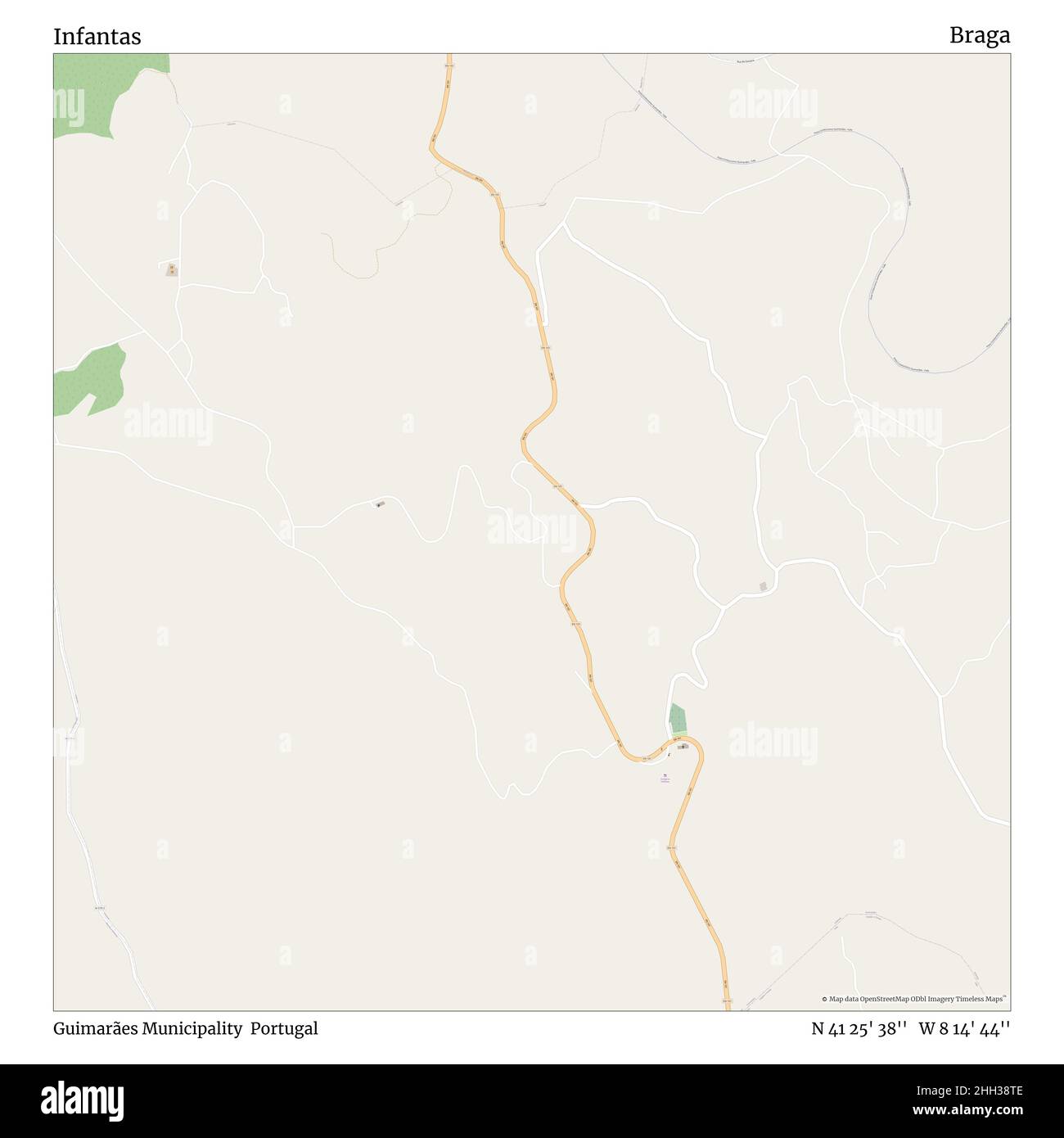 Infantas, Municipalité de Guimarães, Portugal, Braga, N 41 25' 38'', W 8 14' 44'', carte, carte intemporelle publiée en 2021.Les voyageurs, les explorateurs et les aventuriers comme Florence Nightingale, David Livingstone, Ernest Shackleton, Lewis et Clark et Sherlock Holmes se sont appuyés sur des cartes pour planifier leurs voyages dans les coins les plus reculés du monde. Timeless Maps dresse la carte de la plupart des sites du monde, montrant ainsi la réalisation de grands rêves Banque D'Images