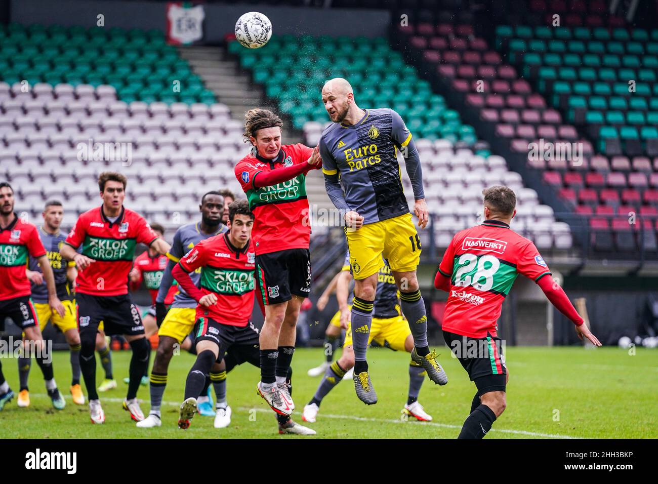 Nijmegen - Gernot Trauner de Feyenoord lors du match entre NEC et ...