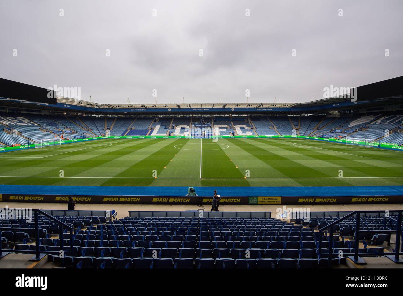 Vue générale du King Power Stadium, stade de Leicester City Banque D'Images