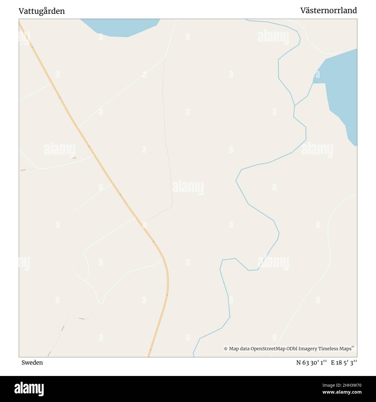 Vattugården, Suède, Västernorrland, N 63 30' 1'', E 18 5' 3'', carte, carte intemporelle publiée en 2021.Les voyageurs, les explorateurs et les aventuriers comme Florence Nightingale, David Livingstone, Ernest Shackleton, Lewis et Clark et Sherlock Holmes se sont appuyés sur des cartes pour planifier leurs voyages dans les coins les plus reculés du monde. Timeless Maps dresse la carte de la plupart des sites du monde, montrant ainsi la réalisation de grands rêves. Banque D'Images