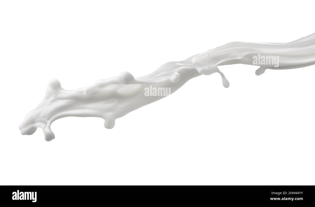 goutte de lait liquide blanc Banque D'Images