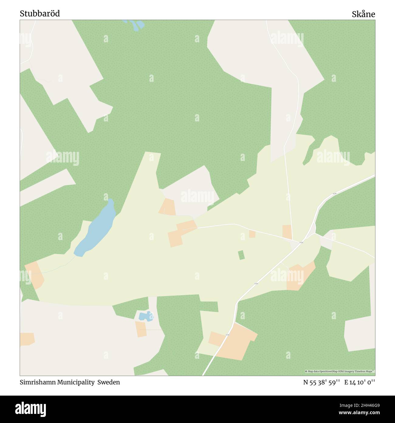 Stubbaröd, municipalité de Simrishamn, Suède, Skåne, N 55 38' 59'', E 14 10' 0'', carte, Timeless carte publiée en 2021.Les voyageurs, les explorateurs et les aventuriers comme Florence Nightingale, David Livingstone, Ernest Shackleton, Lewis et Clark et Sherlock Holmes se sont appuyés sur des cartes pour planifier leurs voyages dans les coins les plus reculés du monde. Timeless Maps dresse la carte de la plupart des sites du monde, montrant ainsi la réalisation de grands rêves. Banque D'Images