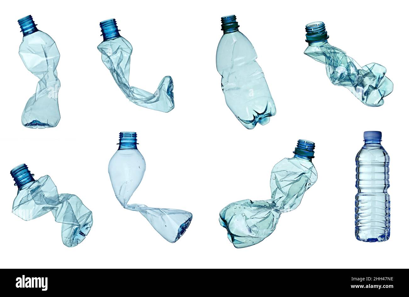 bouteille en plastique contenant à eau pour le recyclage des déchets Banque D'Images