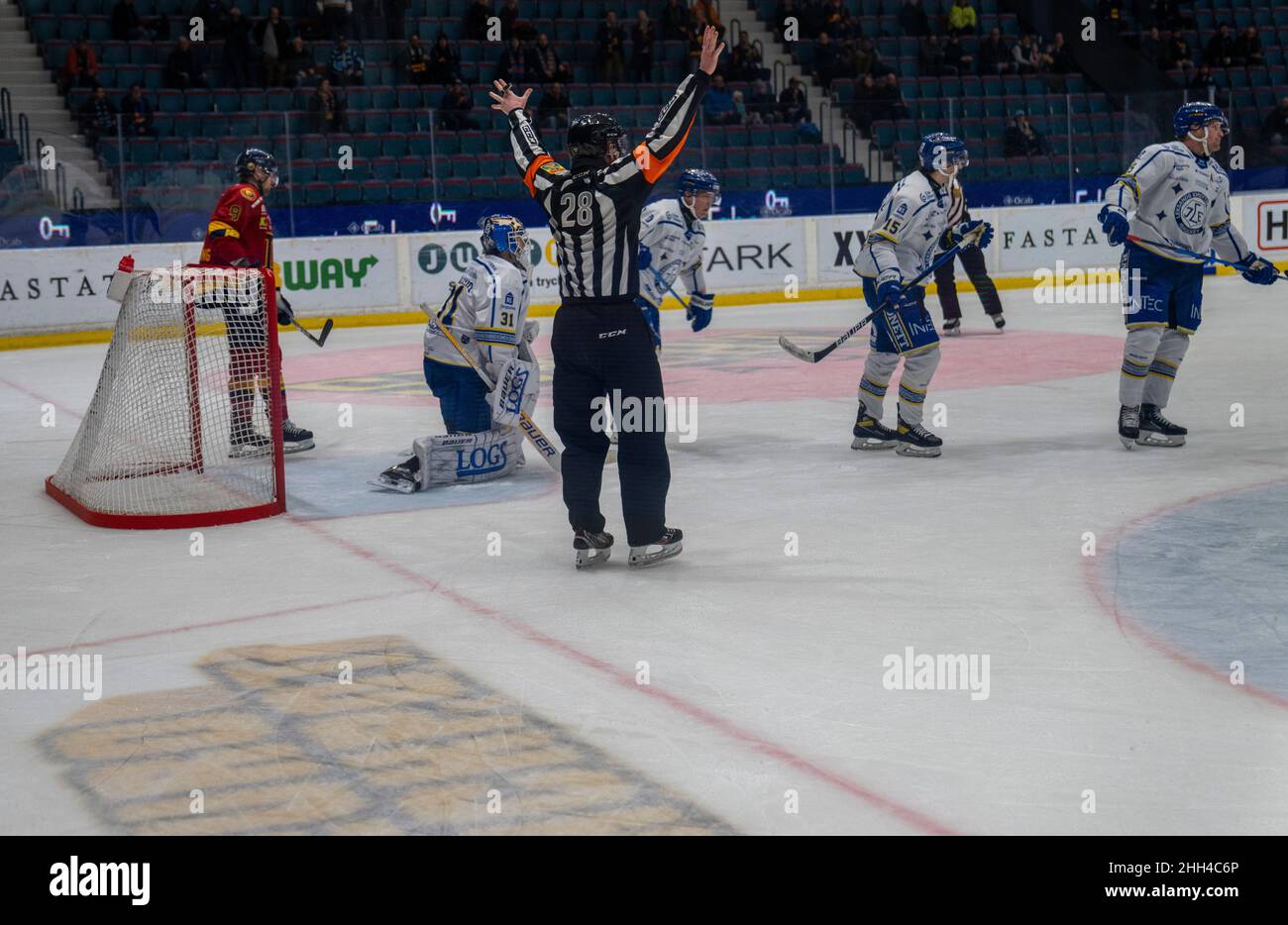 Ishockey, SHL, Djurgarden - Leksand à hovet à Stockholm Suède 20220122.Photo de haute qualité Banque D'Images