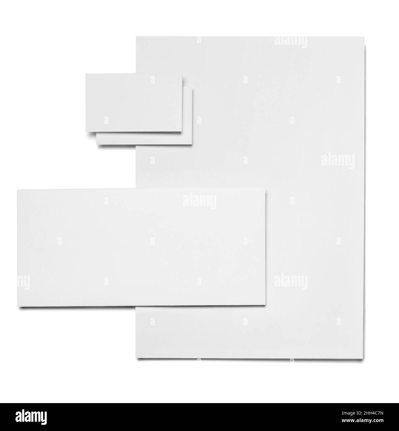 modèle de papier pour carte-lettre d'enveloppe Banque D'Images