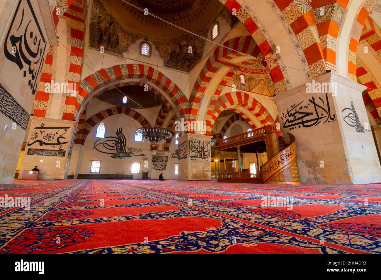 Photo d'arrière-plan de la mosquée.La vieille mosquée d'Edirne ou Eski Cami.Ramadan ou kandil ou lalat al-qadr ou photo de fond de l'art islamique.Edirne turquie - 10.25.20 Banque D'Images