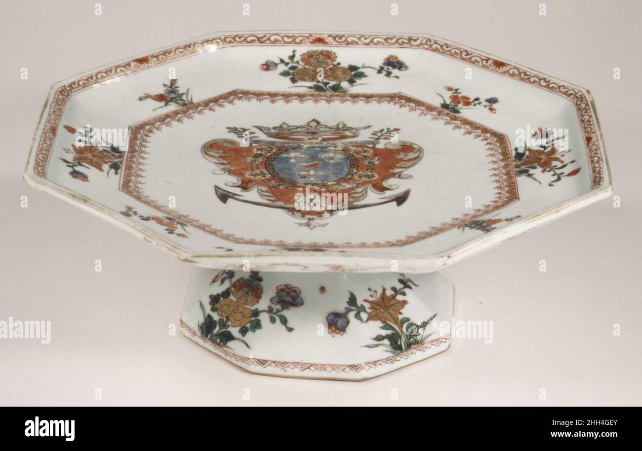Tazza ca.1740 Chinois, pour le marché français.Tazza.Chinois, pour le marché français. CA.1740. Porcelaine à pâte dure.Céramique-porcelaine-exportation Banque D'Images